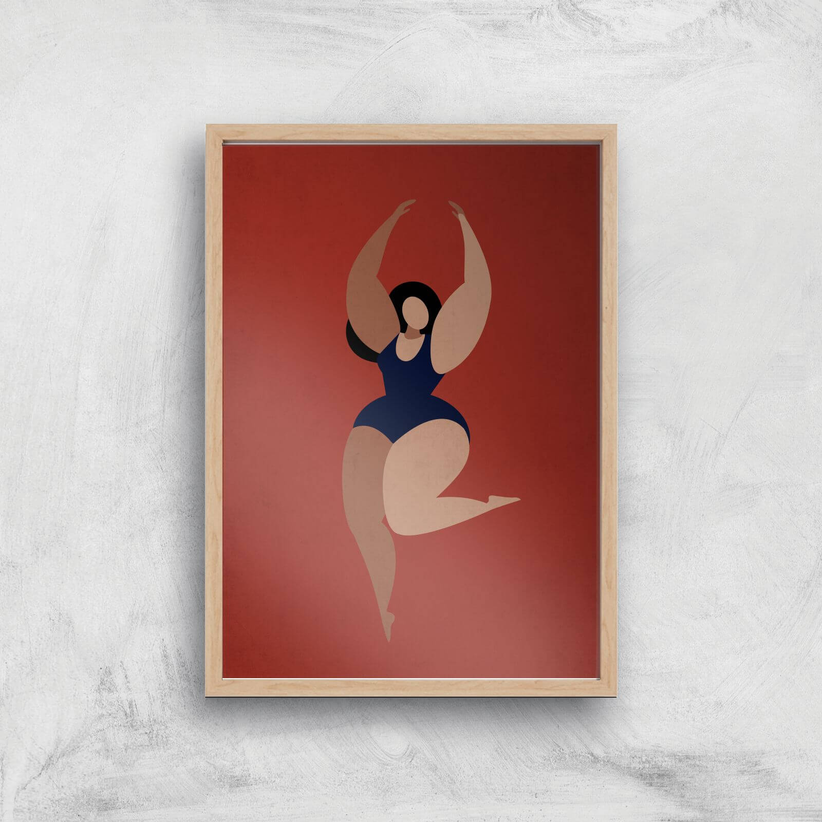 Borris Photography Prima Ballerina Giclee Art Print - A4 - Wooden Frame