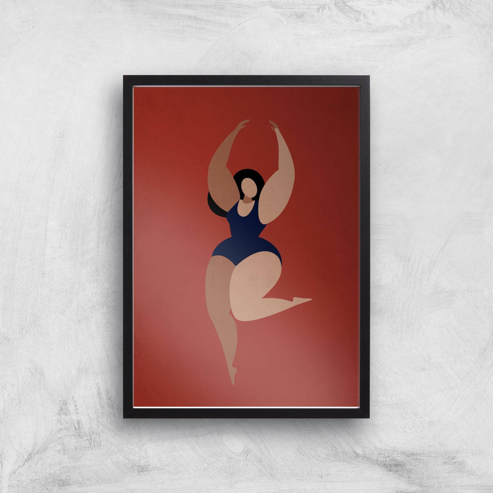 Borris Photography Prima Ballerina Giclee Art Print - A4 - Black Frame