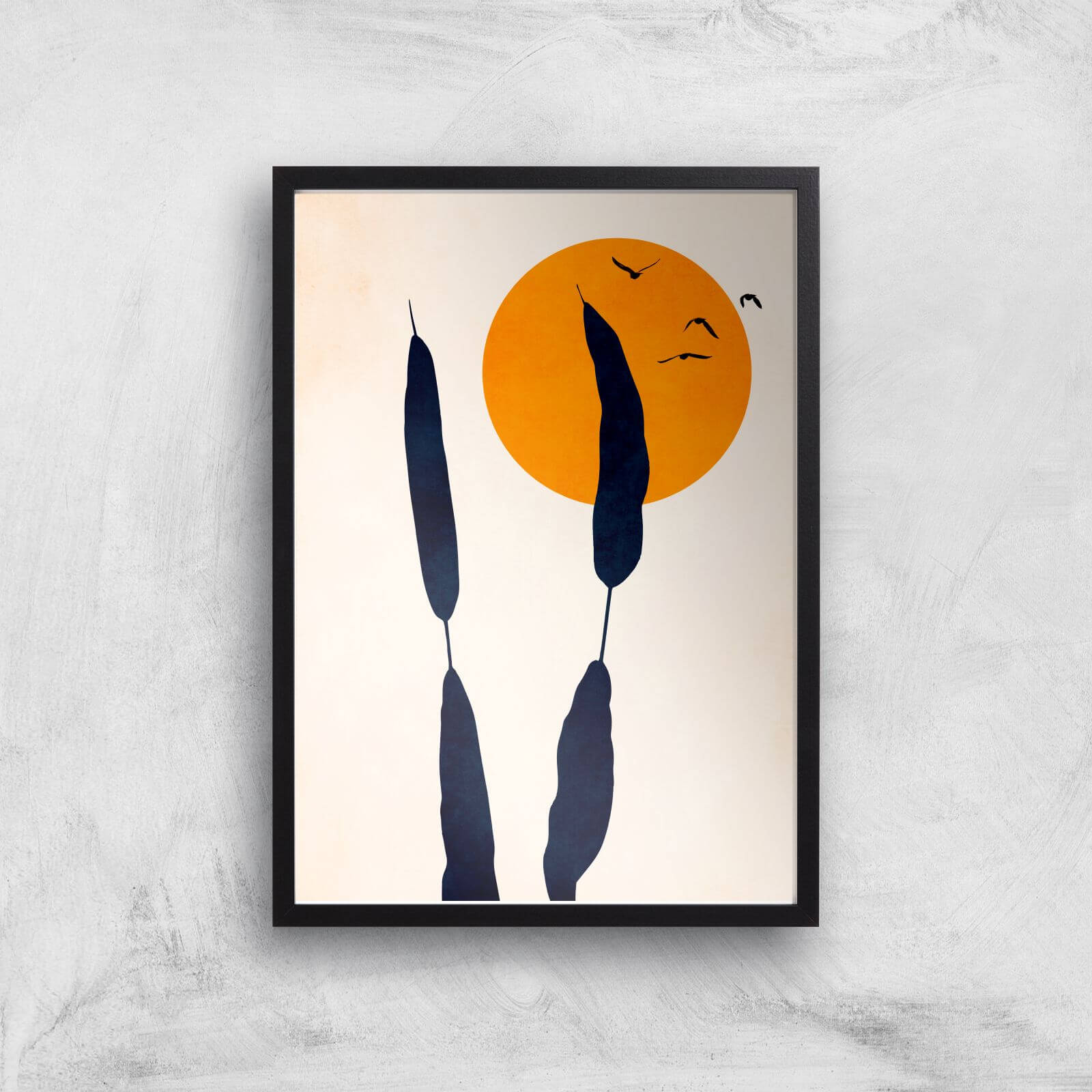 Borris Photography Night & Day Giclee Art Print - A4 - Black Frame