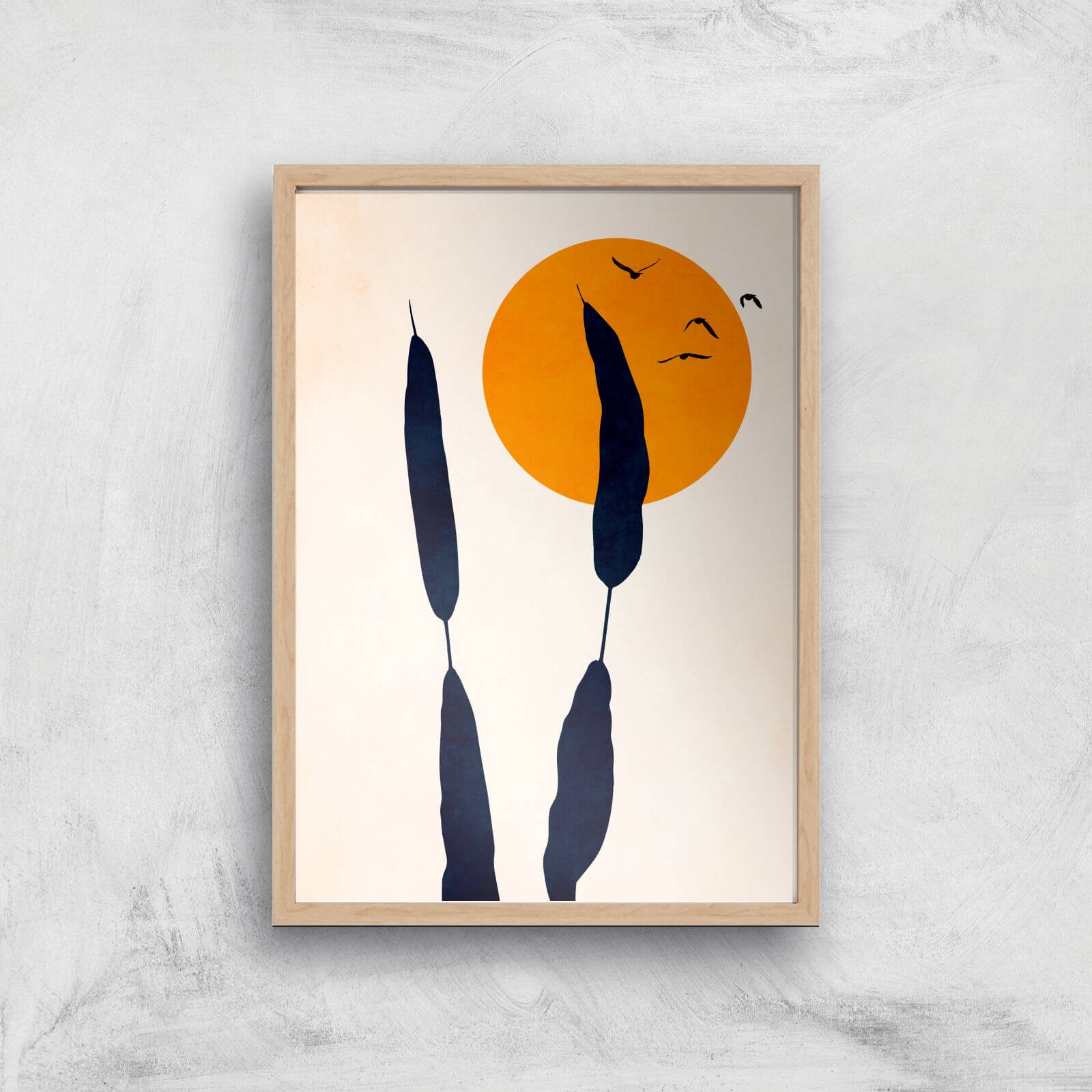 Borris Photography Night & Day Giclee Art Print - A3 - Wooden Frame