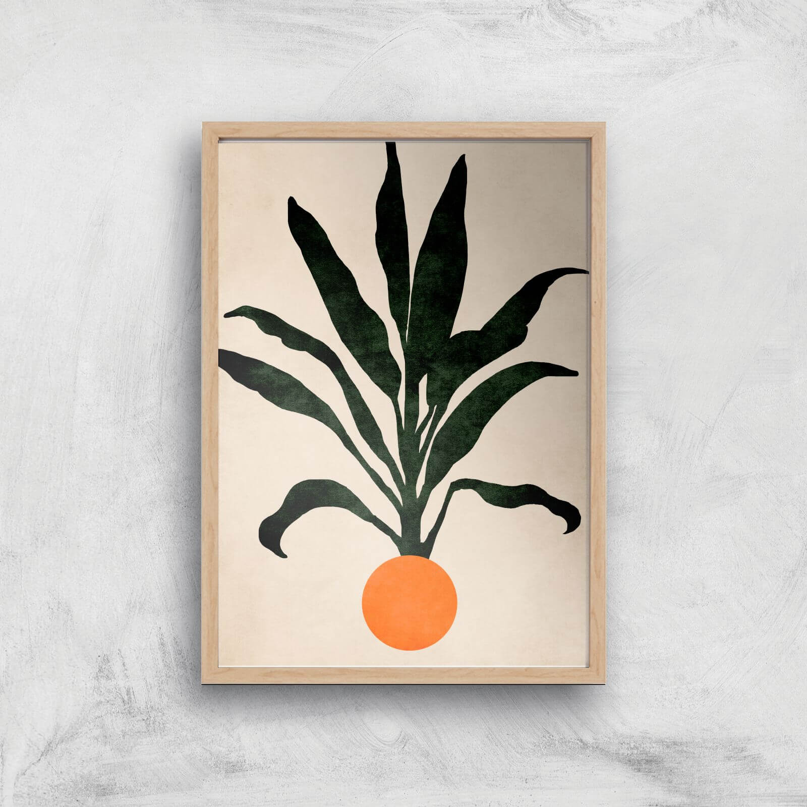 Borris Photography Pumpkin Portrait Giclee Art Print - A3 - Wooden Frame