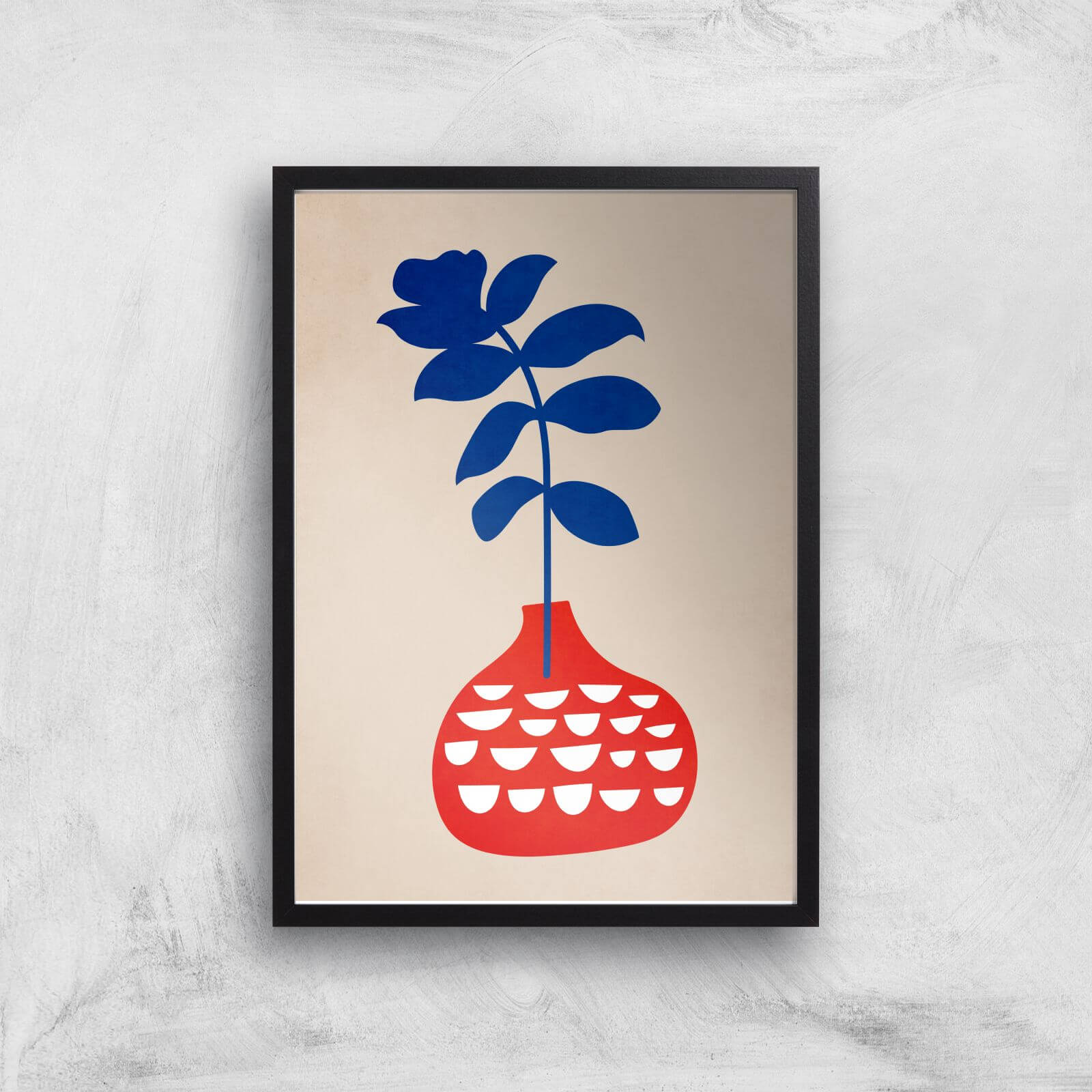 Borris Photography Wild Flower Giclee Art Print - A2 - Black Frame