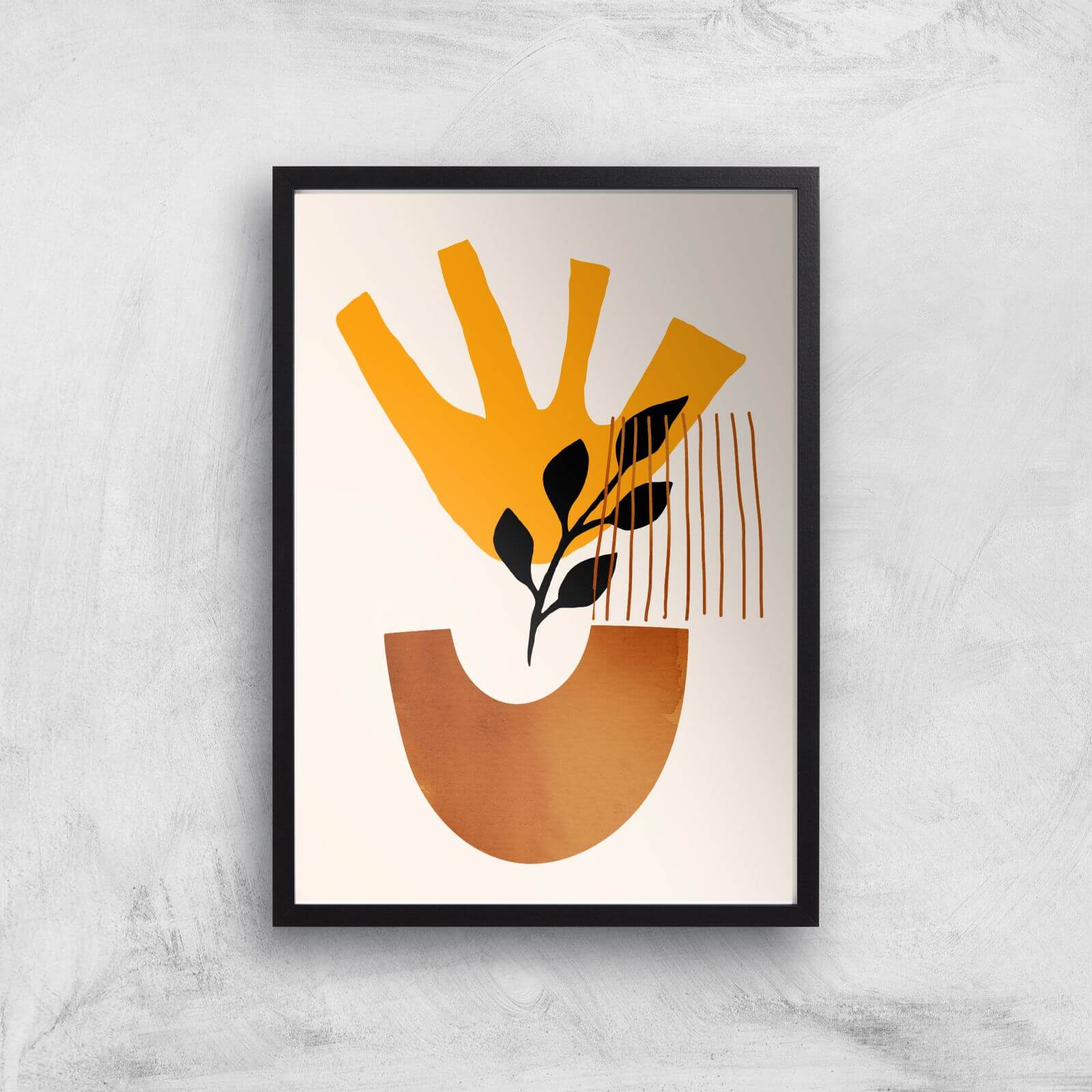 Borris Photography Mid Century Giclee Art Print - A4 - Black Frame