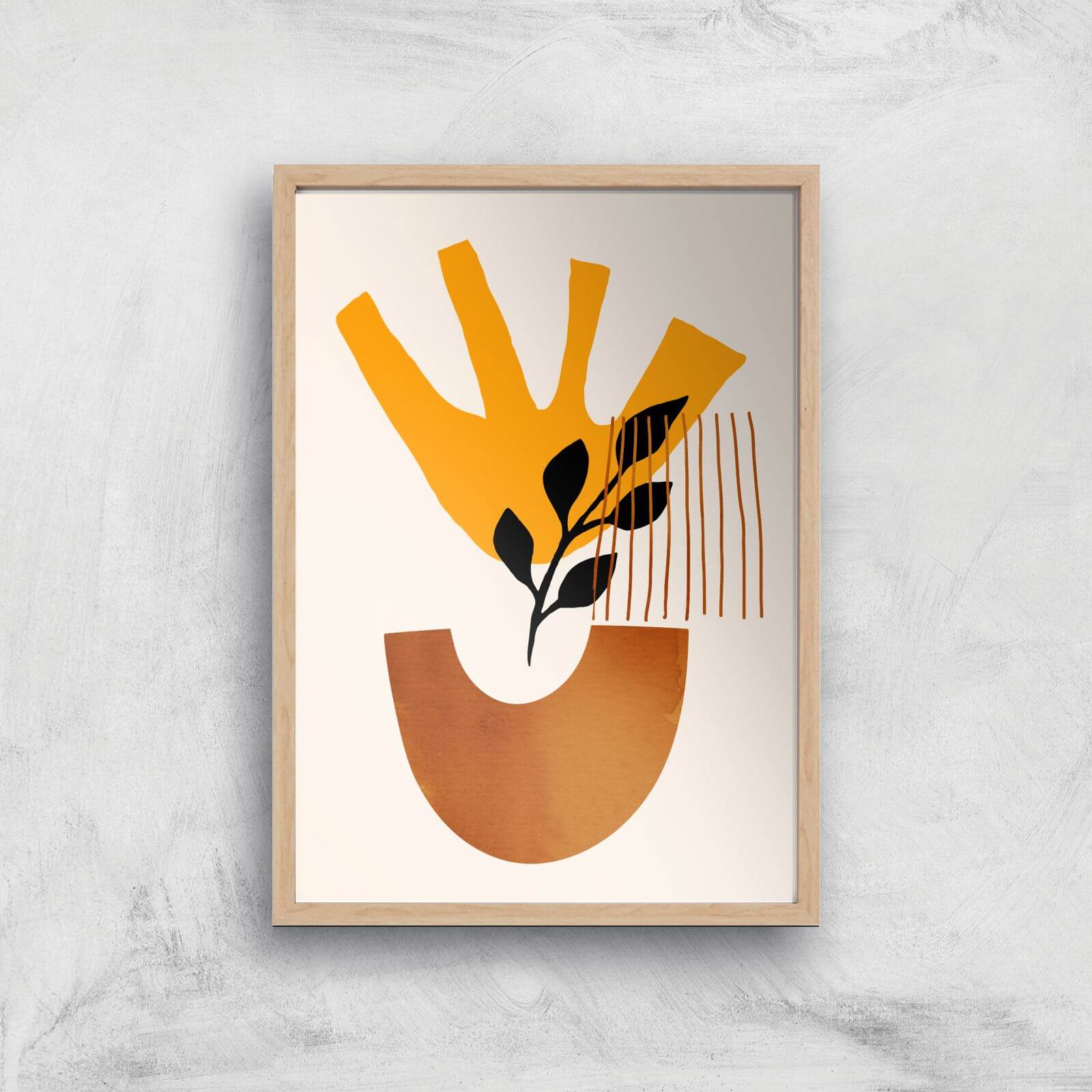 Borris Photography Mid Century Giclee Art Print - A3 - Wooden Frame