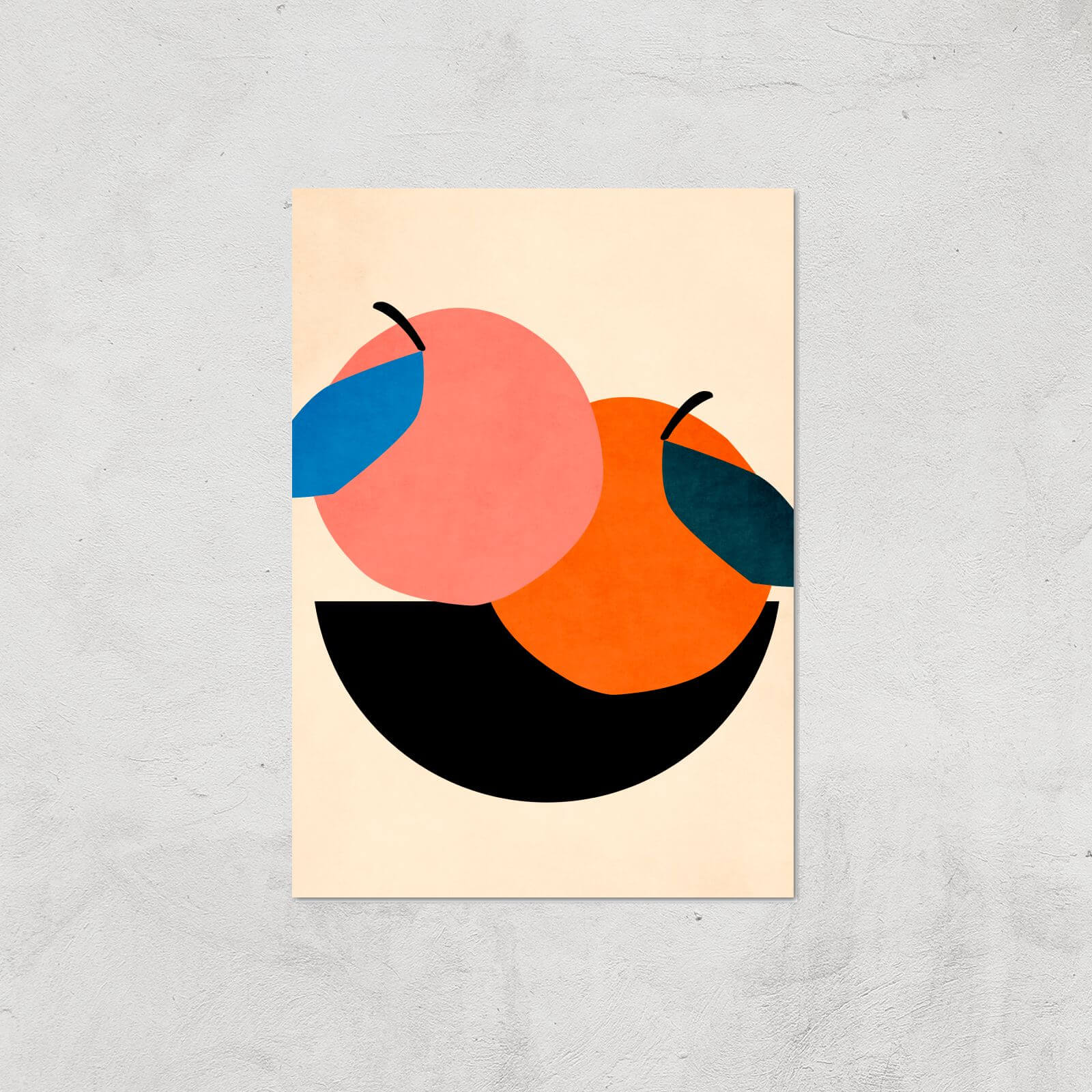 Borris Photography Two Apples Giclee Art Print - A4 - Print Only