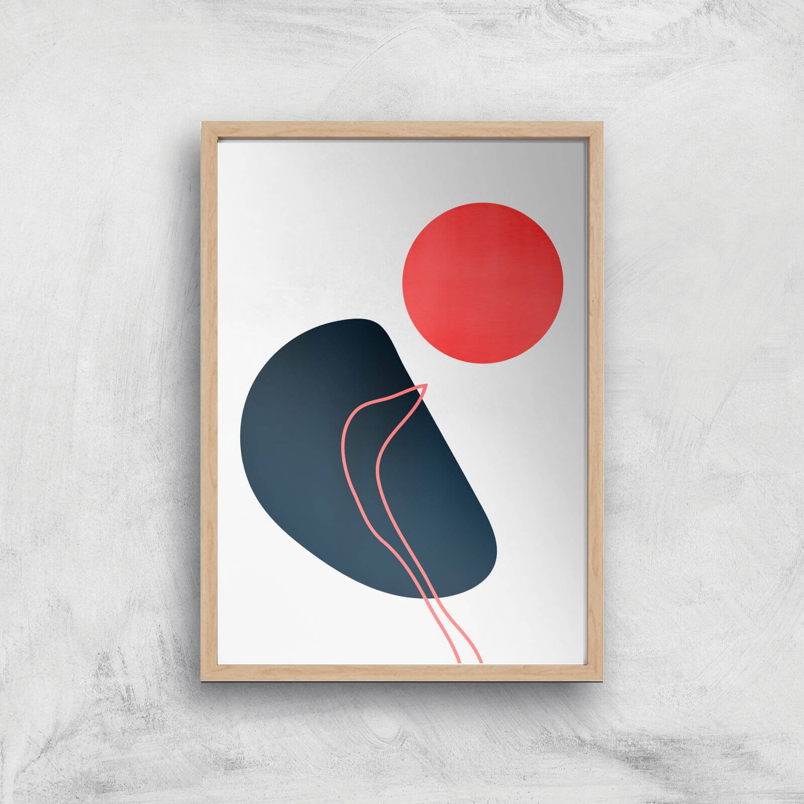 Borris Photography Abstracta No.7 Giclee Art Print - A3 - Wooden Frame
