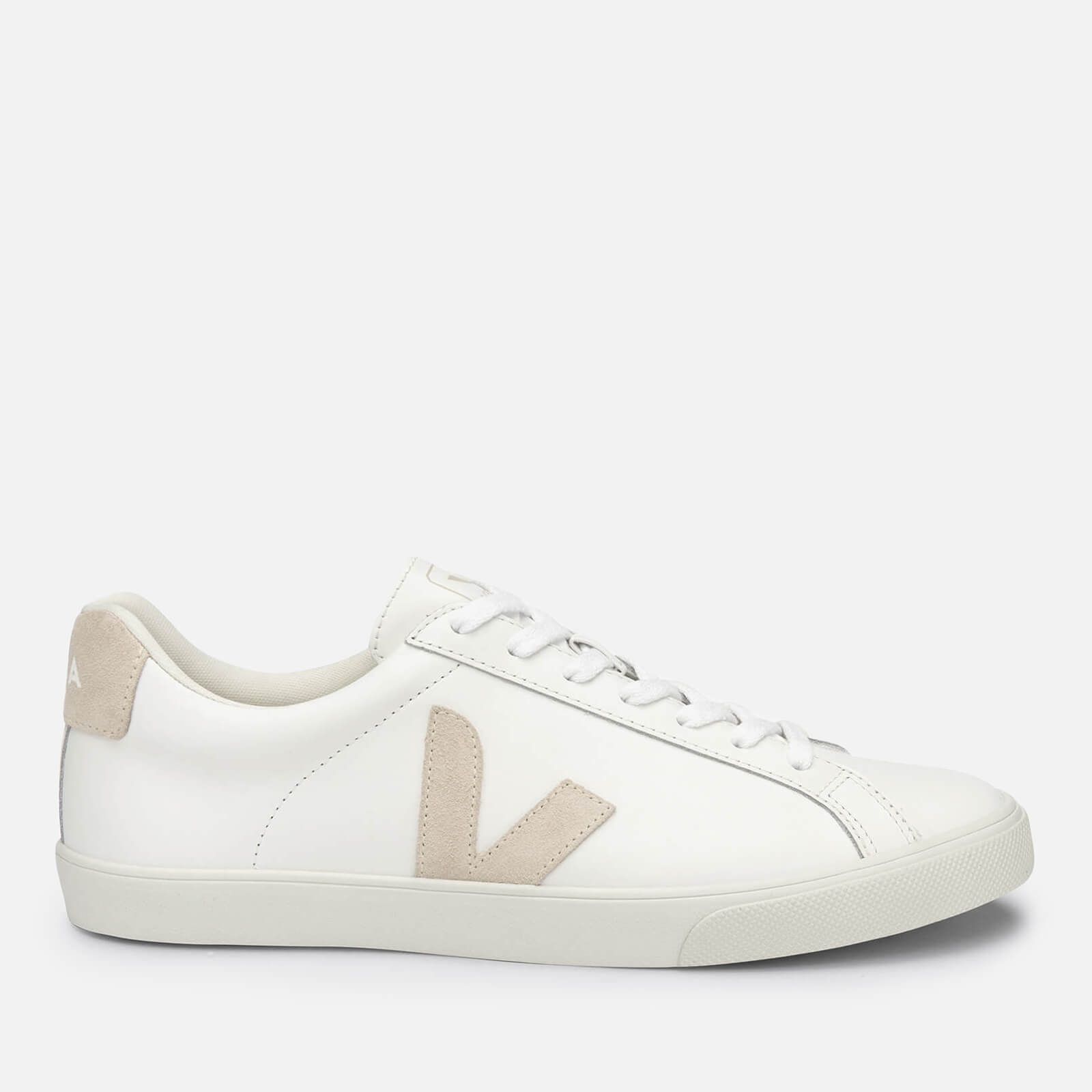 Veja Women's Esplar Leather Low Top Trainers - Extra White/Sable - UK 4