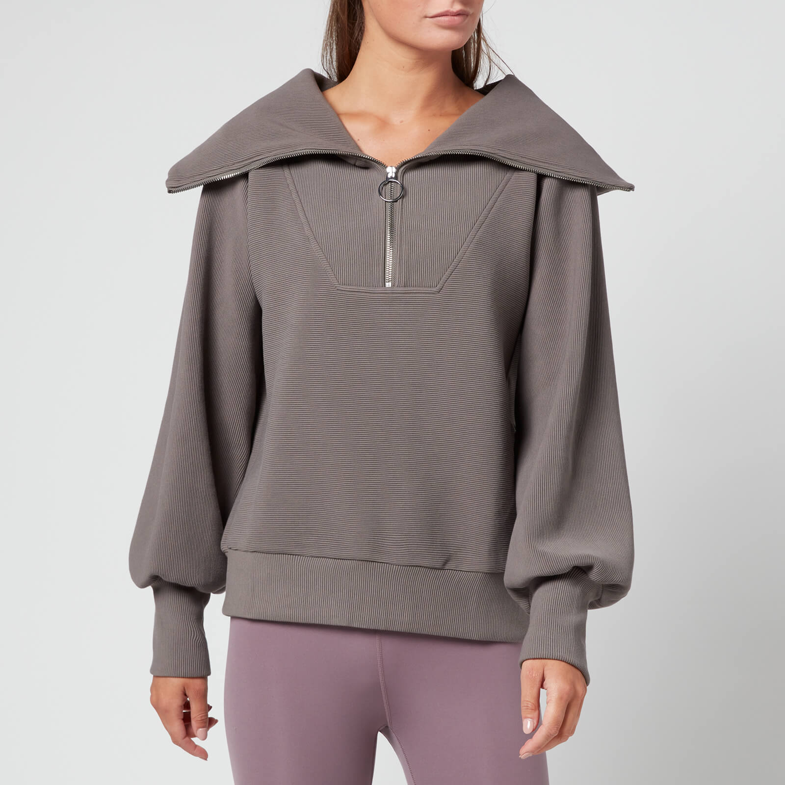 Varley Women's Vine Half Zip Top - Dark Gull Grey - XS