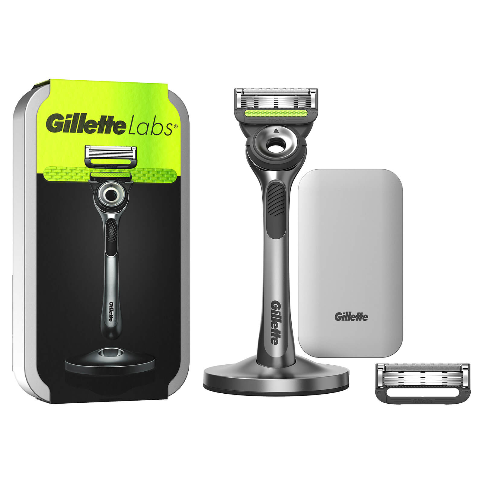 Gillette Labs Razor  Travel Case and 1 Blade Refill - Silver