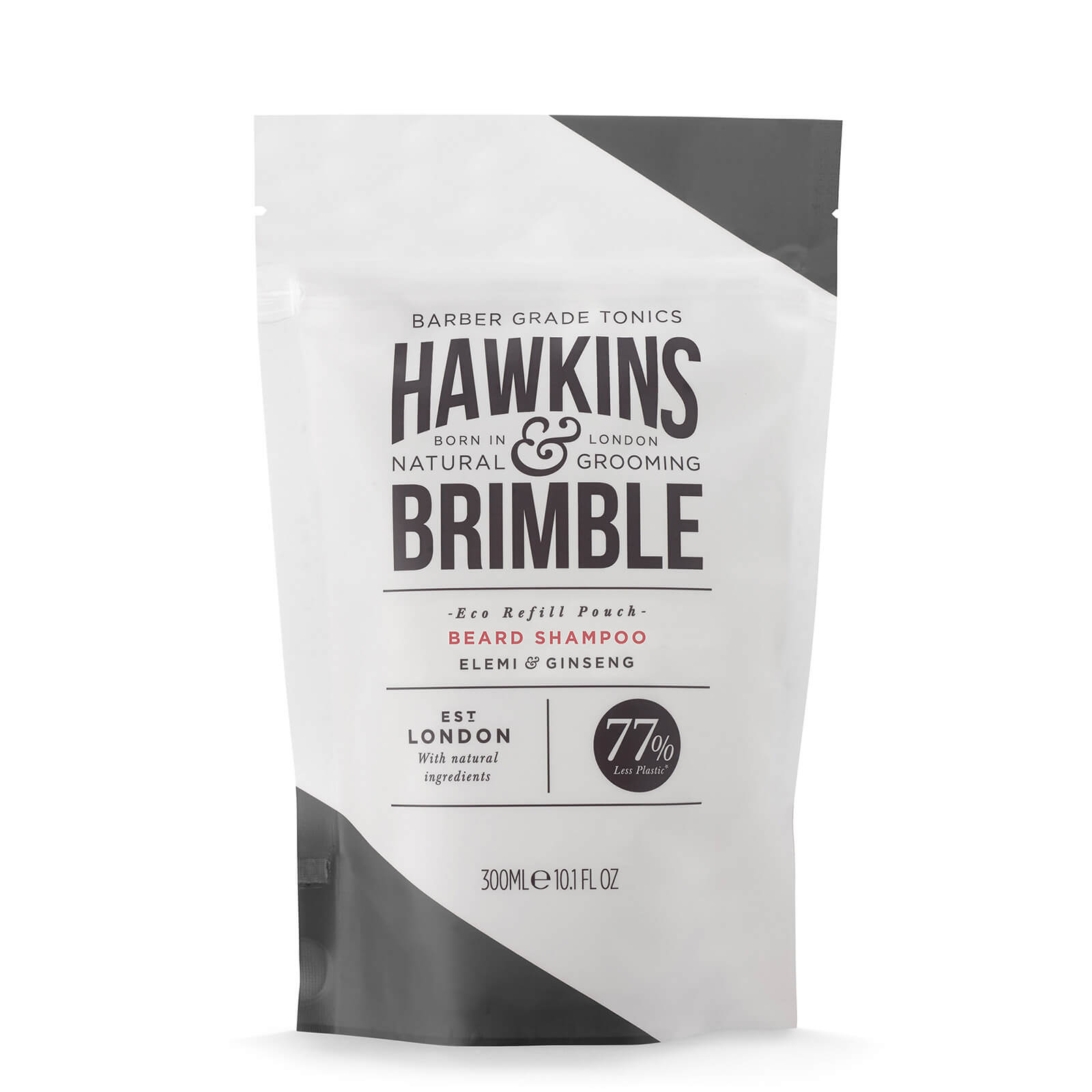Hawkins & Brimble Beard Shampoo Pouch 300ml In White