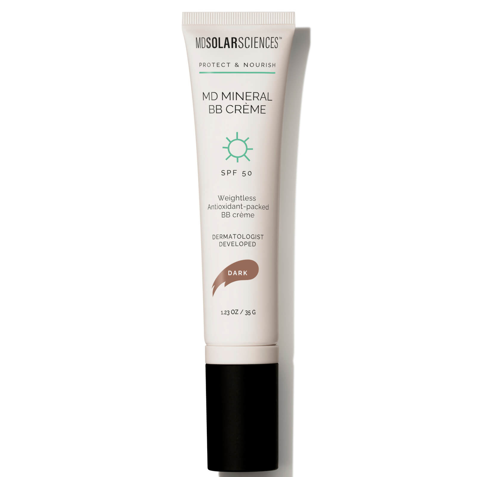 MDSolarSciences MD Creme Mineral Beauty Balm SPF 50 UVA-UVB 1.23 oz. - dark
