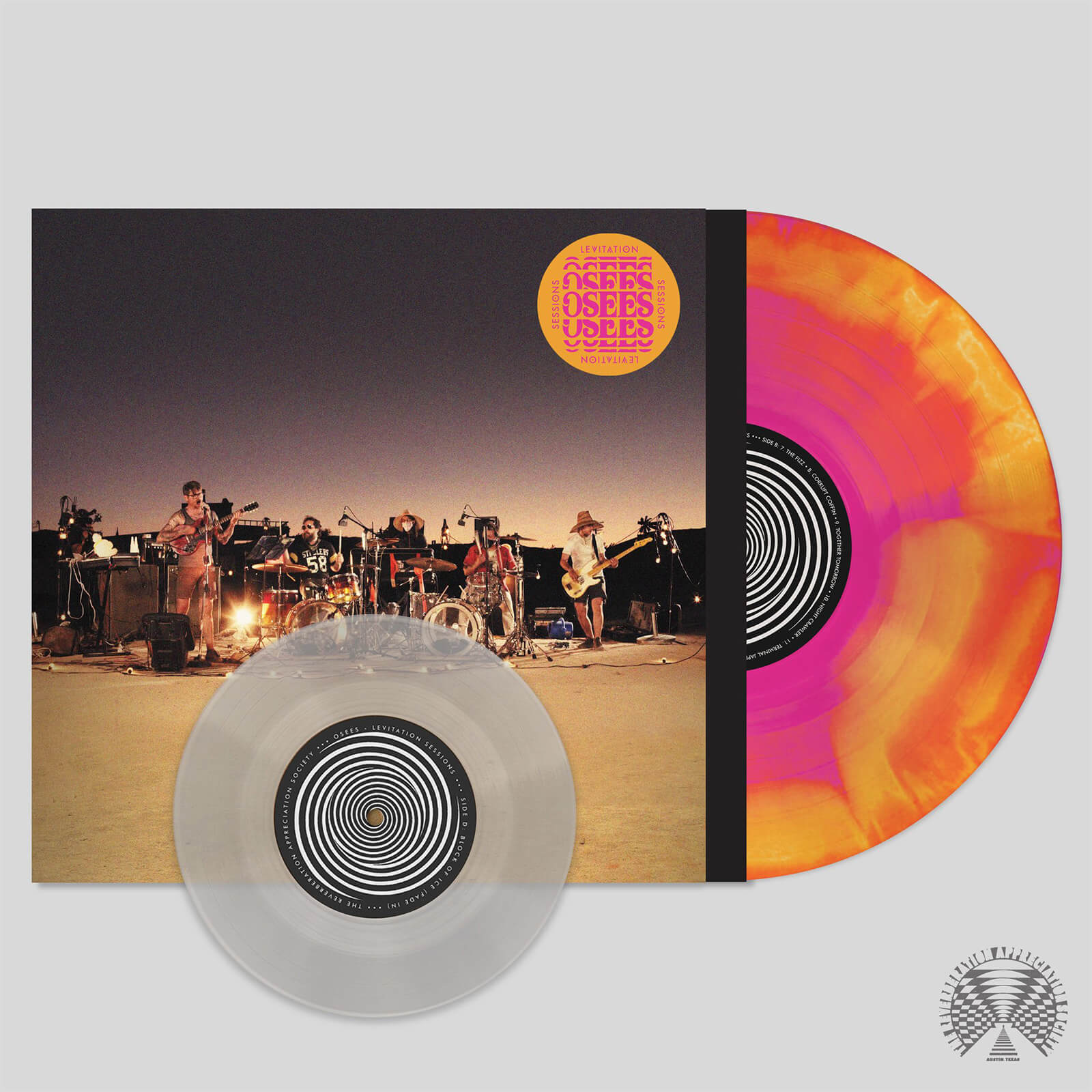 Osees - Levitation Sessions I Vinyl + 7  (3-Way Orange/Magenta/Yellow Swirl)