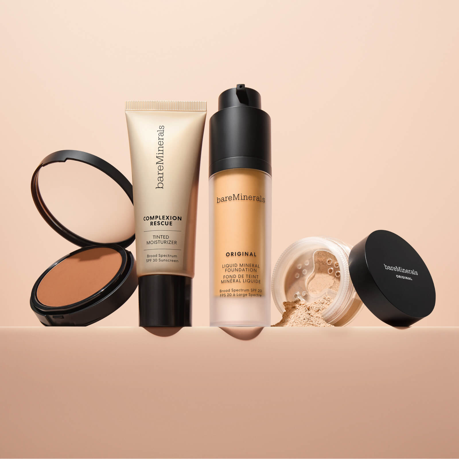 Thumbnail - bareMinerals BAREPRO Pressed 16 Hour Foundation 10g (Various Shades) - Deep 50 Warm