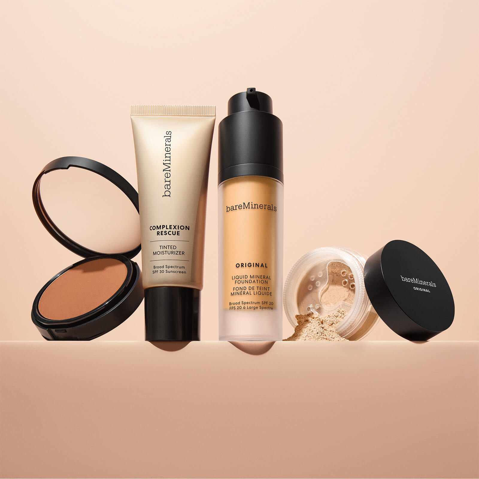 Thumbnail - bareMinerals BAREPRO Pressed 16 Hour Foundation 10g (Various Shades) - Deep 50 Warm