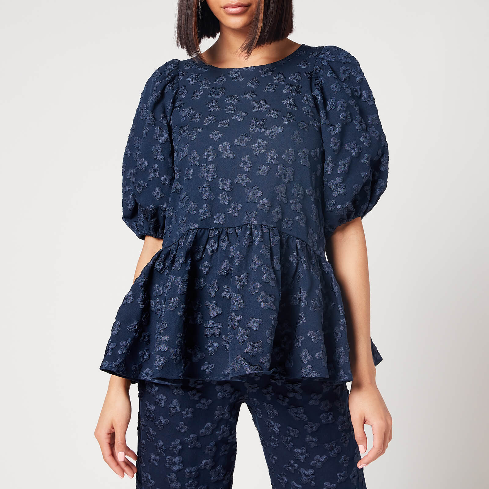 Stine Goya Women's Liw Jacquard Top - Navy - M