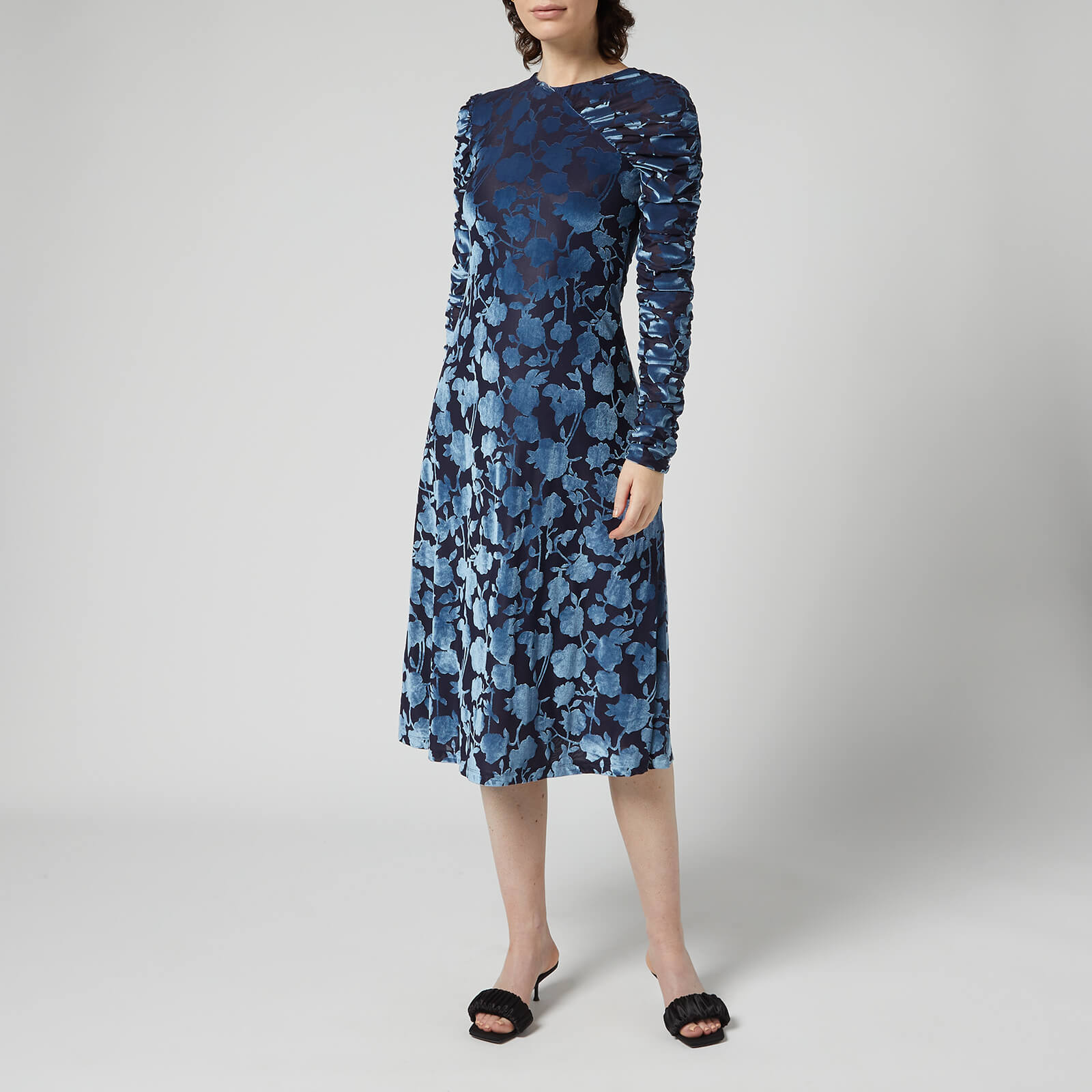 Stine Goya Women's Ellie Lurex Velvet Dress - Flower Foliage - XS