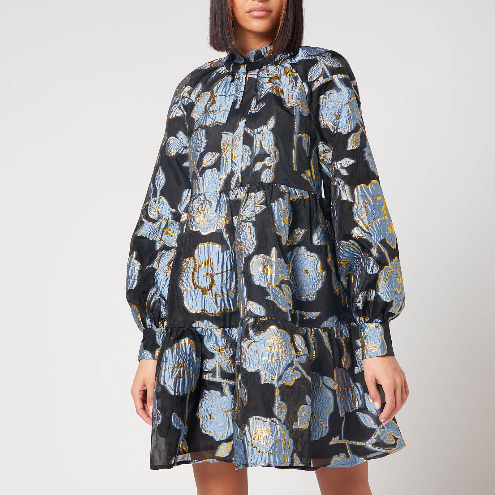 Stine Goya Women's Jasmine Organza Dress - Flower Foliage Gold - XS