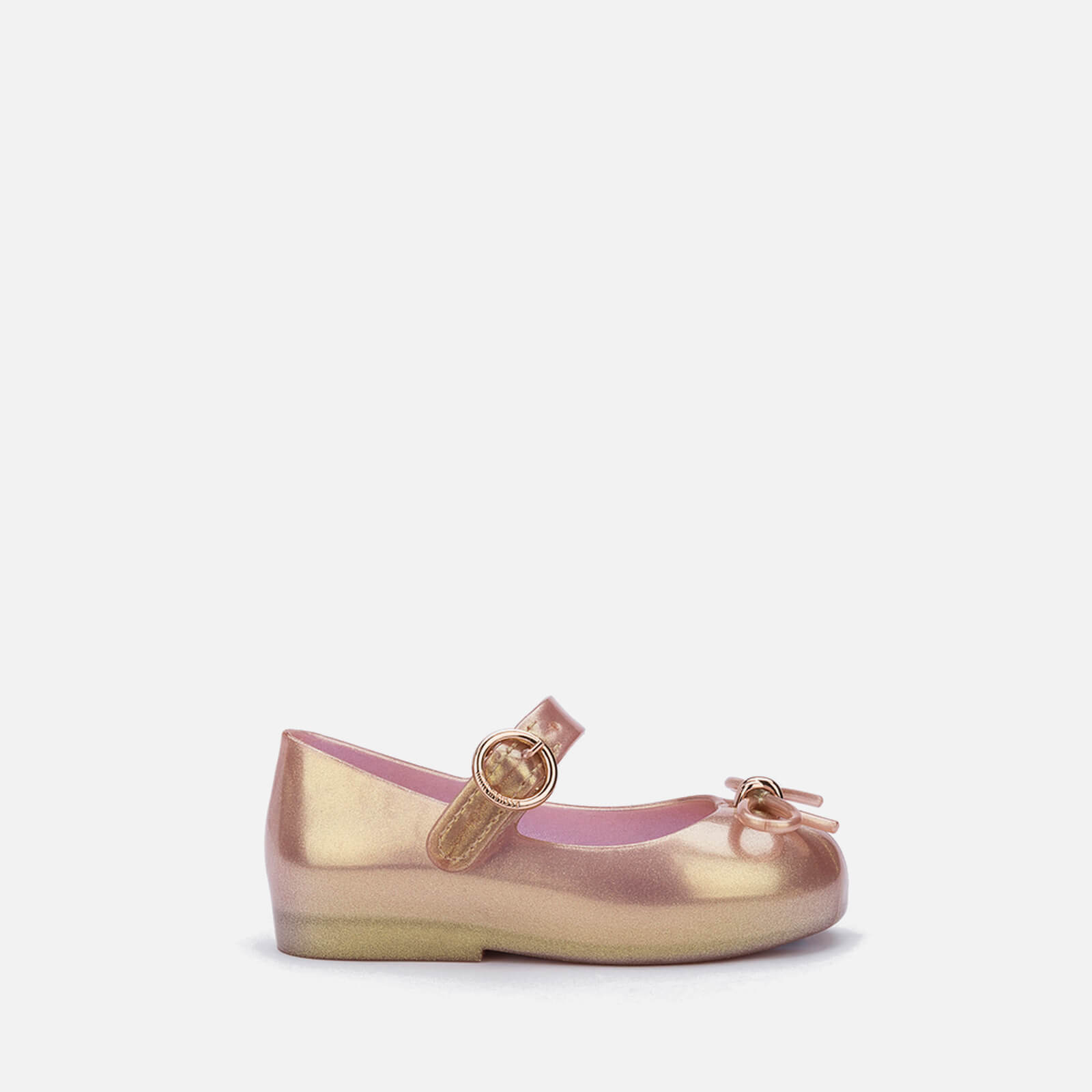 Mini Melissa Girls' Sweet Love Lace Ballet Flat Sandals - Pink - UK 4.5 Toddler