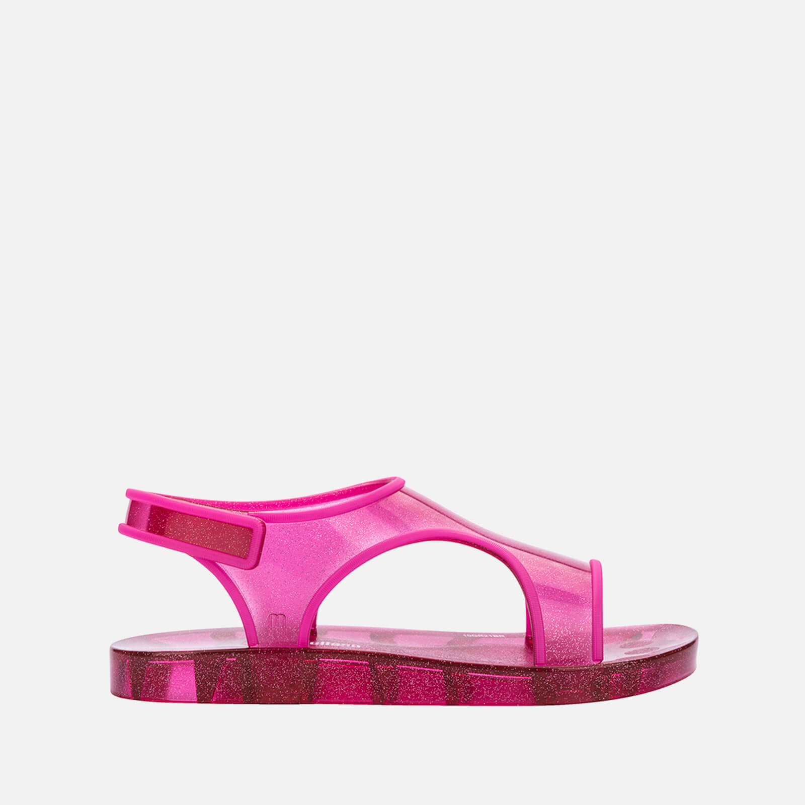 Mini Melissa Girls' Aqua Sandals - Pink - UK 13 Kids