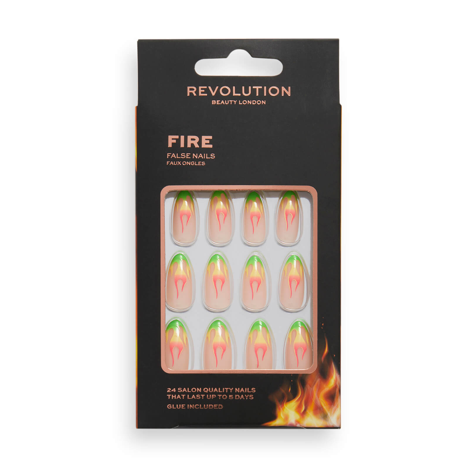 

Makeup Revolution Flawless False Nails - Fire