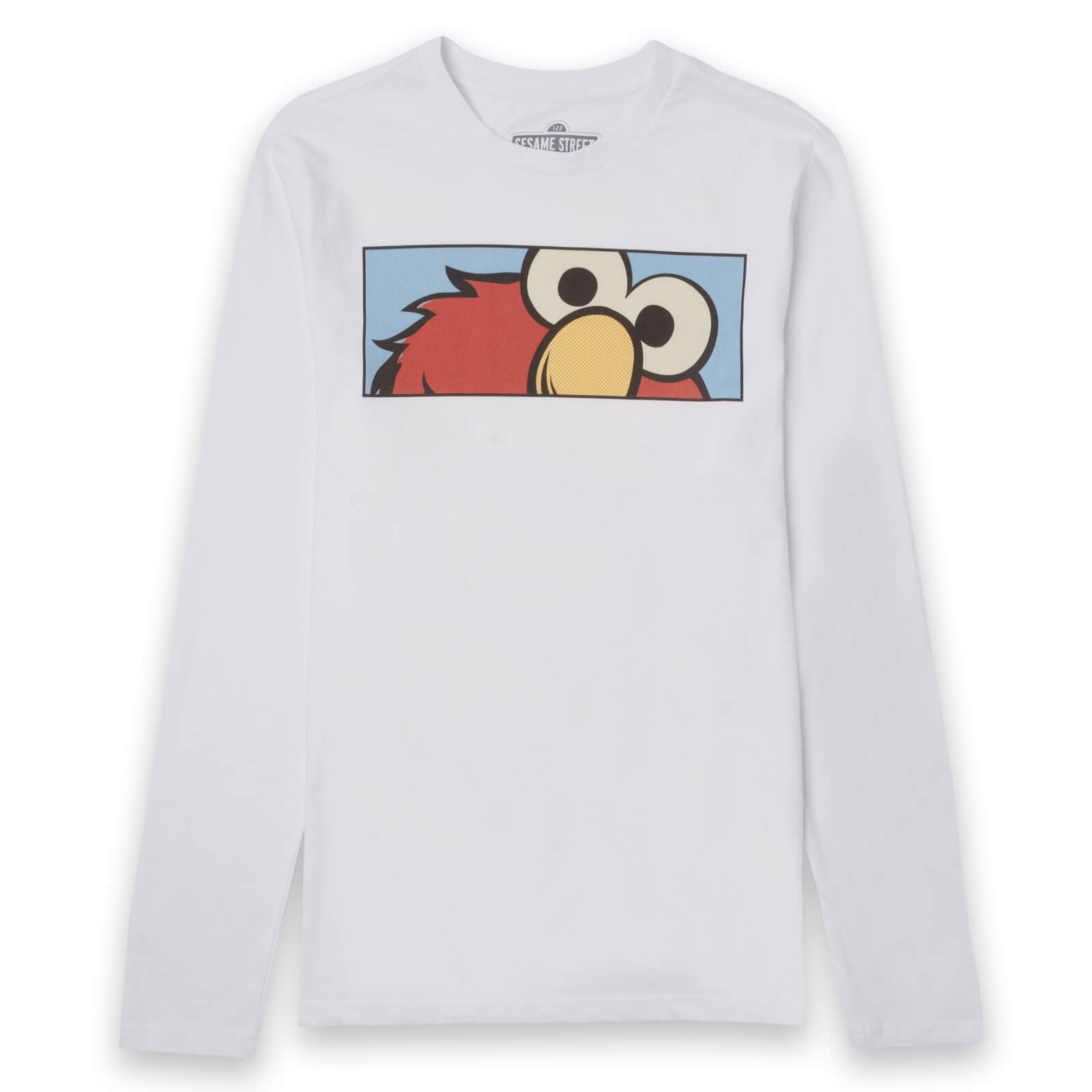 

Sesame Street Elmo Unisex Long Sleeve T-Shirt - White - L - Blanc