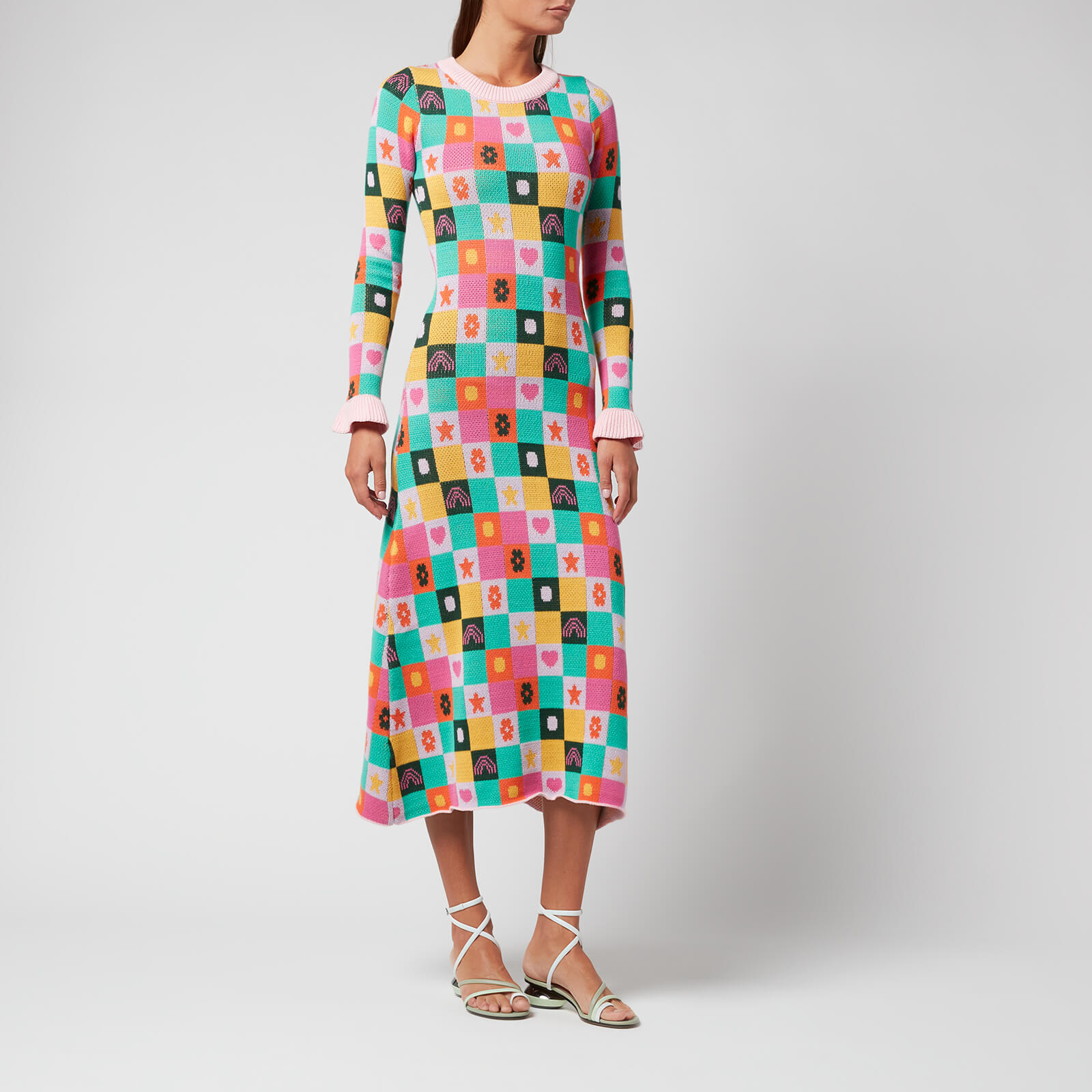 Olivia Rubin Women's Naya Midi Dress - Rainbow Blocks - XS