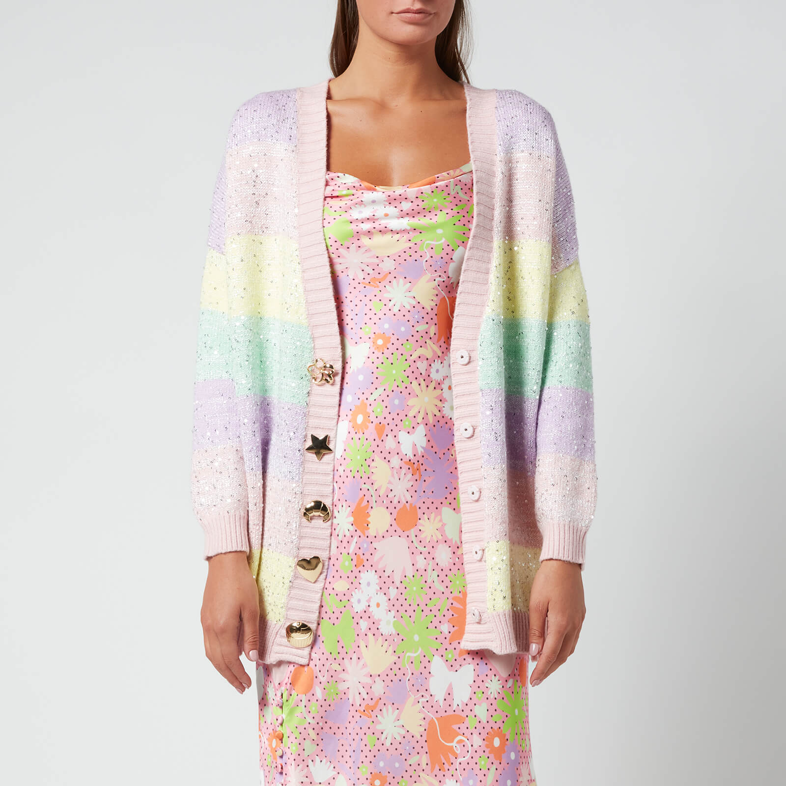 Olivia Rubin Women's Mika Cardigan - Sorbet Stripe - XS