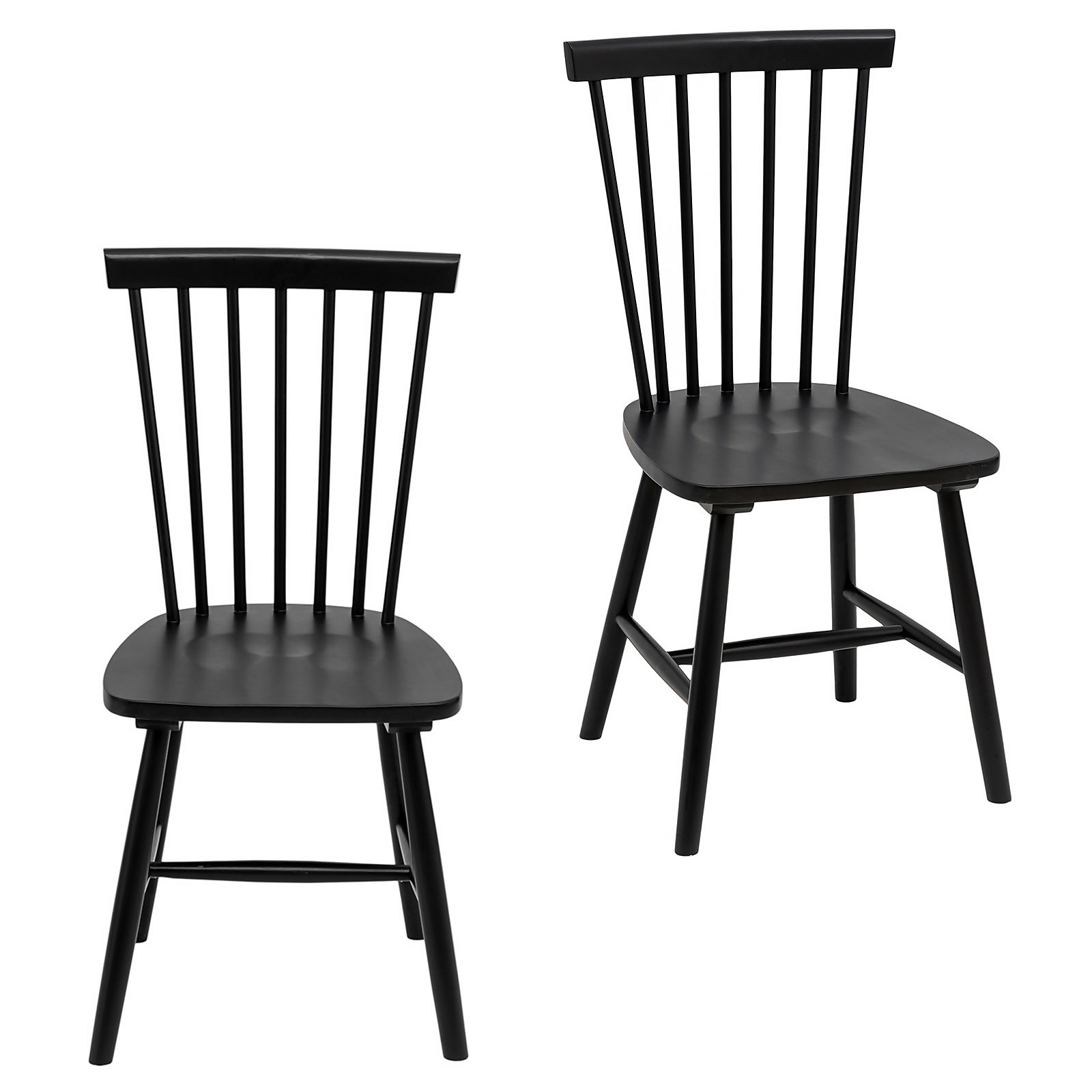 Photo of The Spindle Chair - Set Of 2 - Black