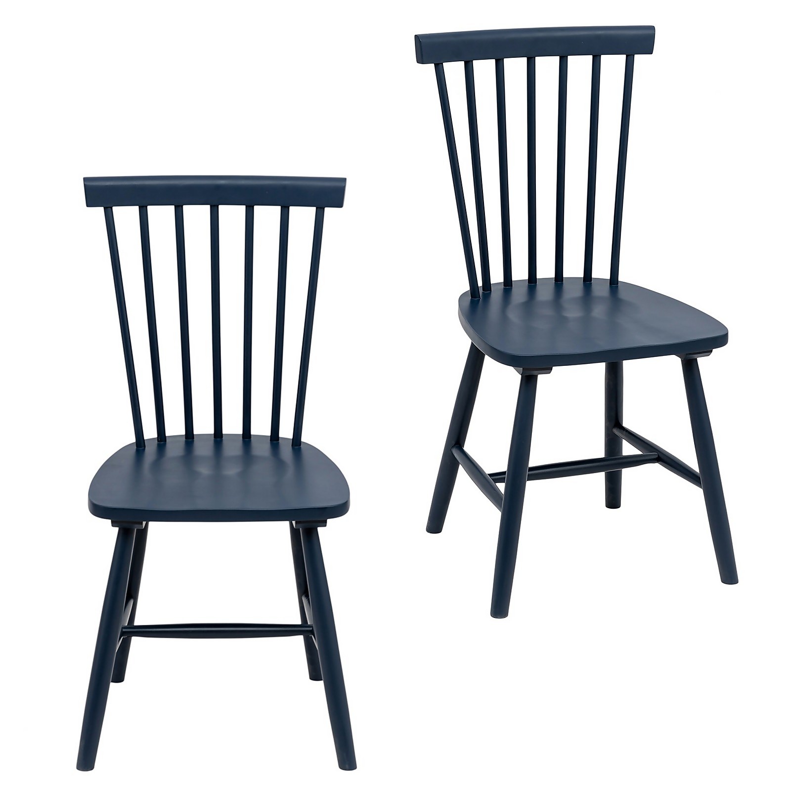 Photo of The Spindle Chair - Set Of 2 - Navy