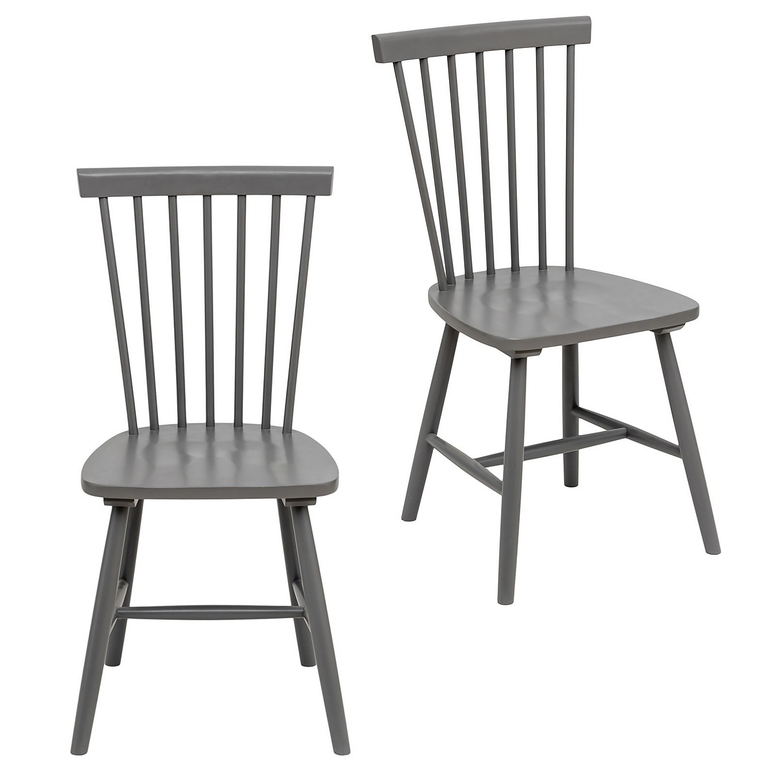 Photo of The Spindle Chair - Set Of 2 - Charcoal