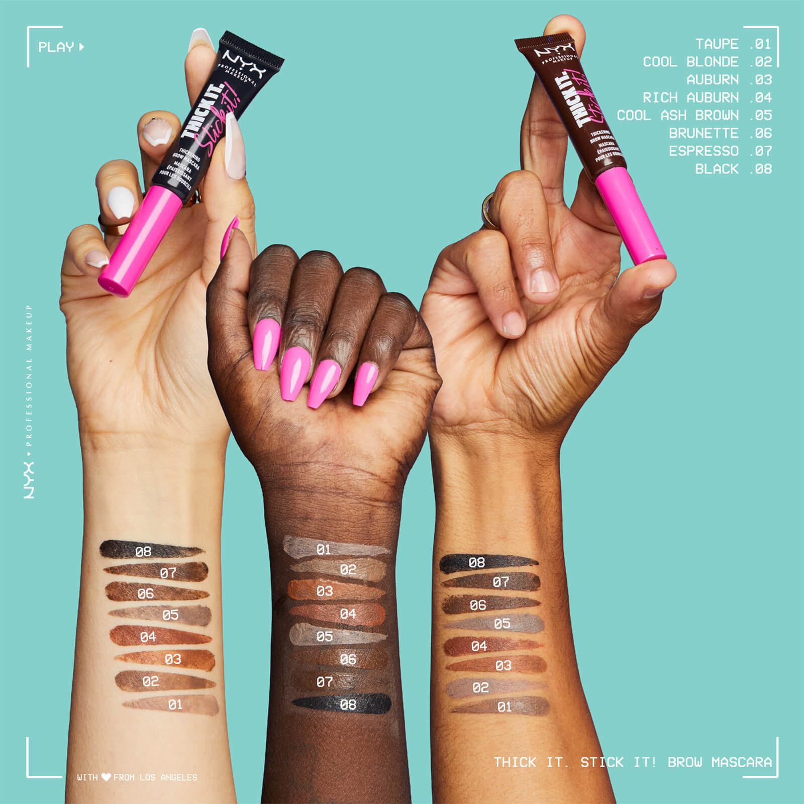 Thumbnail - NYX Professional Makeup Thick It. Stick It! Brow Mascara (Various Shades) - Espresso