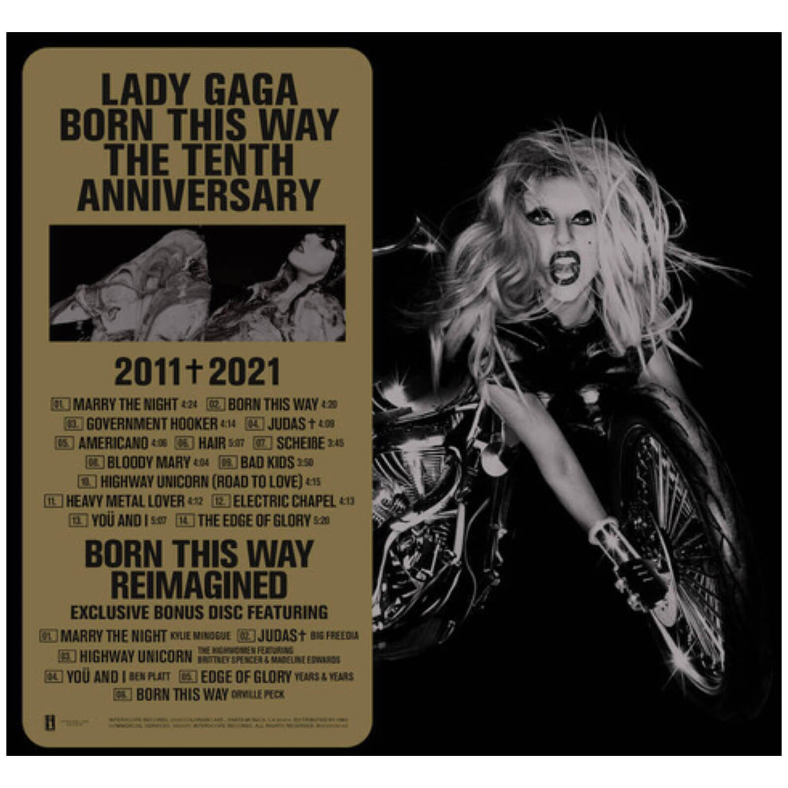 Lady Gaga - Born This Way The Tenth Anniversary Vinyl 3LP