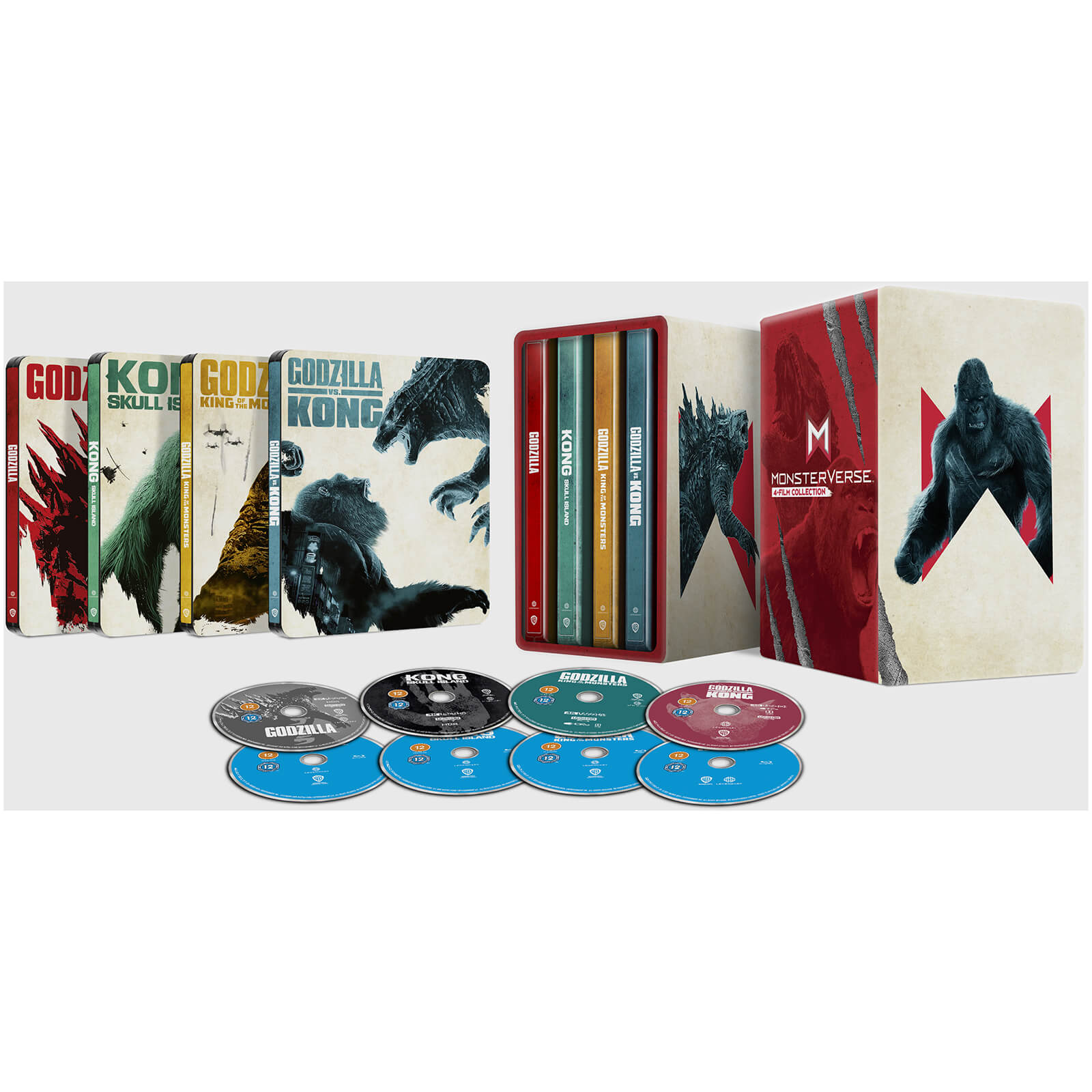 MonsterVerse: Zavvi Exclusive 4K Ultra HD 4-Film Steelbook Collection