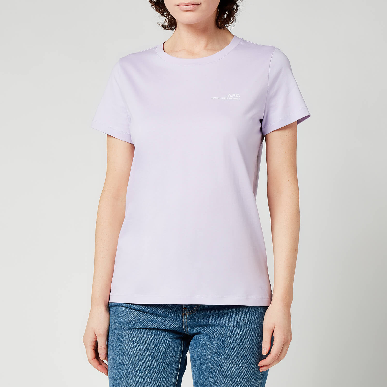 A.P.C. Women's Small Logo T-Shirt - Violet - XS