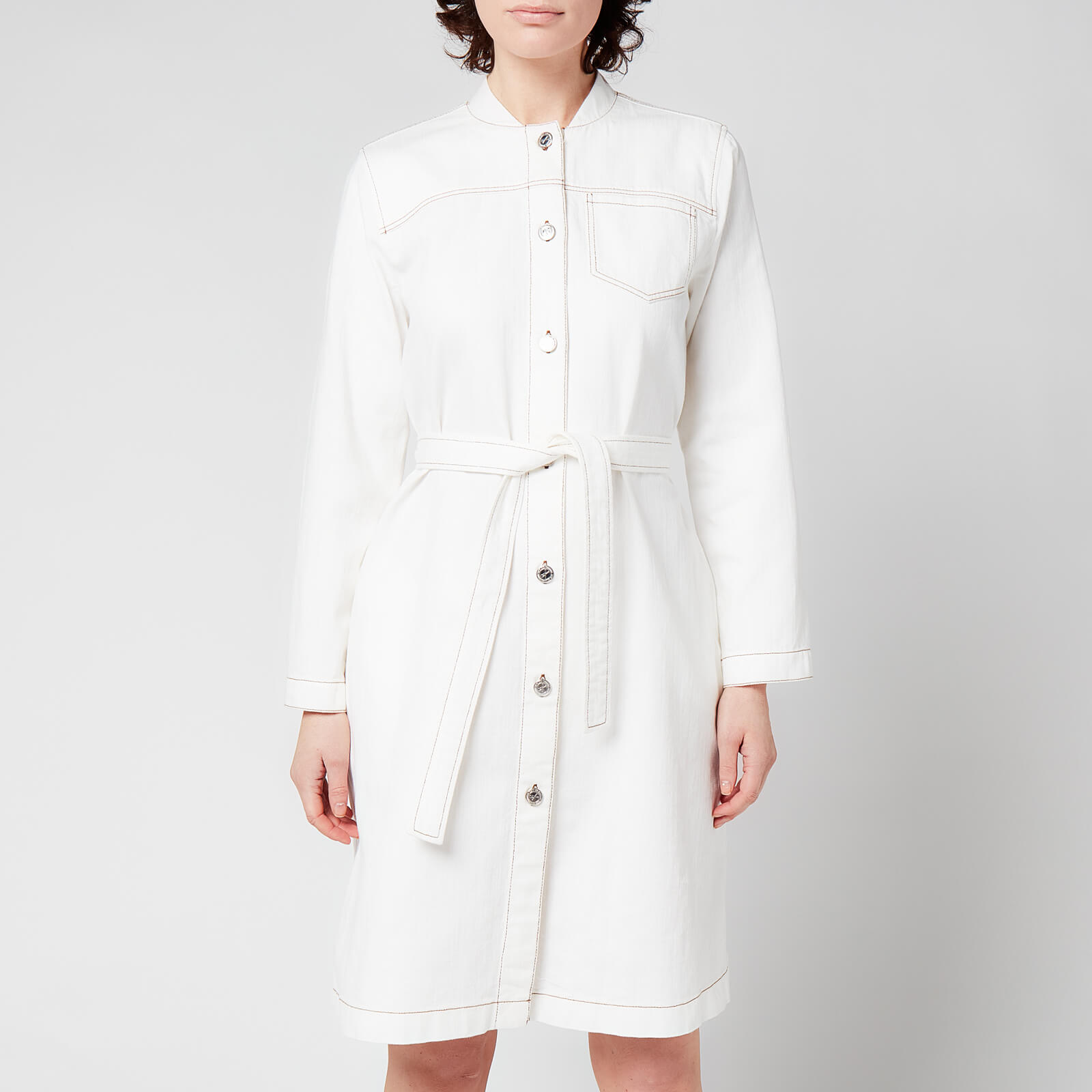 A.P.C. Women's Thea Dress - Ecru - UK 6