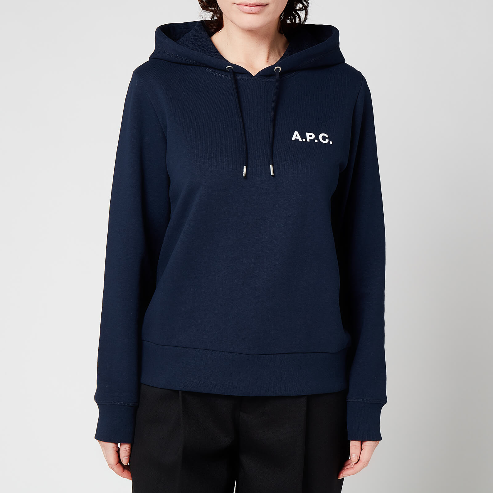 A.P.C. Women's Sacha Hooded Top - Navy - XS