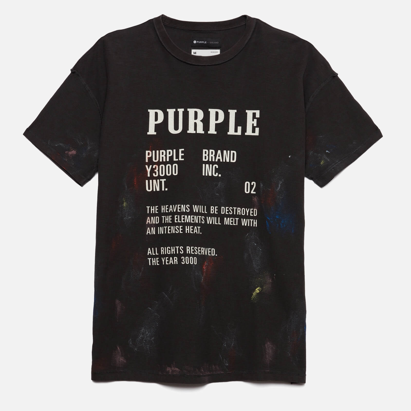 Purple Brand Men's Painted History T-Shirt - Black - S