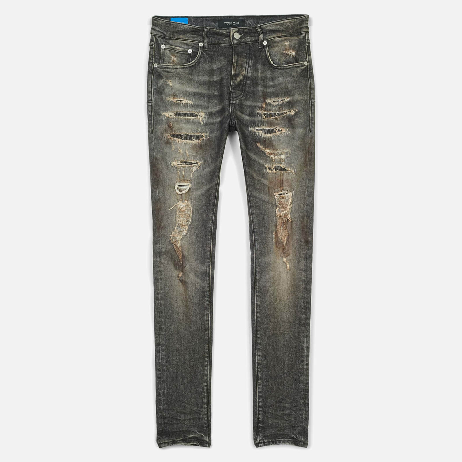 Purple Brand Men's Repair Denim Jeans - Tinted Black - W32