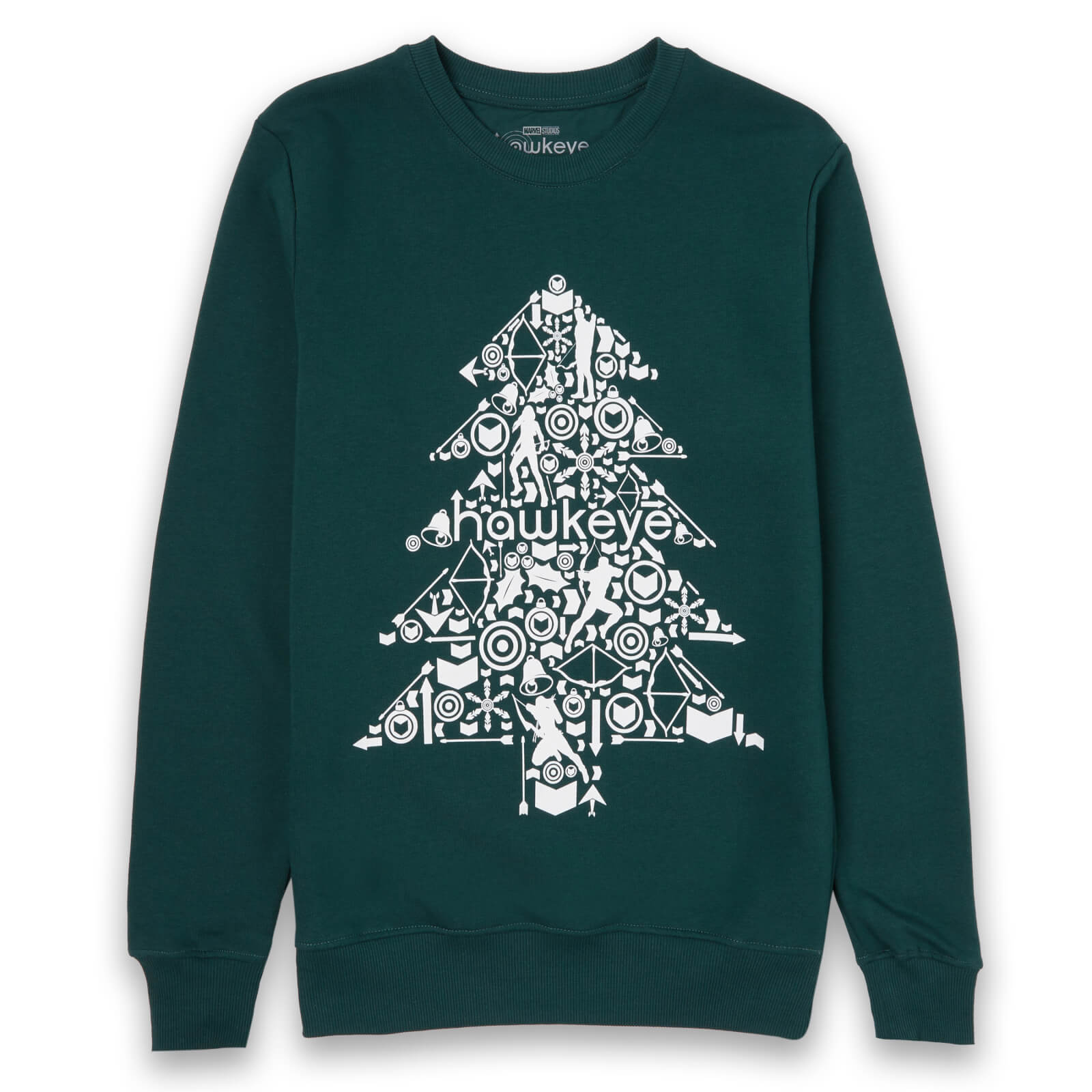 Marvel Christmas Tree Unisex Sweatshirt - Green - M - Groen