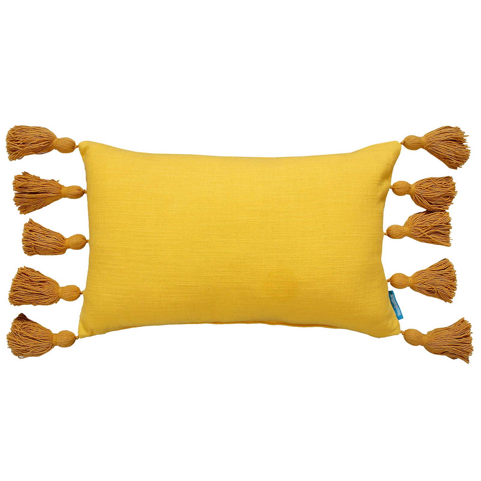 Photo of House Beautiful Cotton Tassel Cushion - 30x50cm - Freesia Yellow