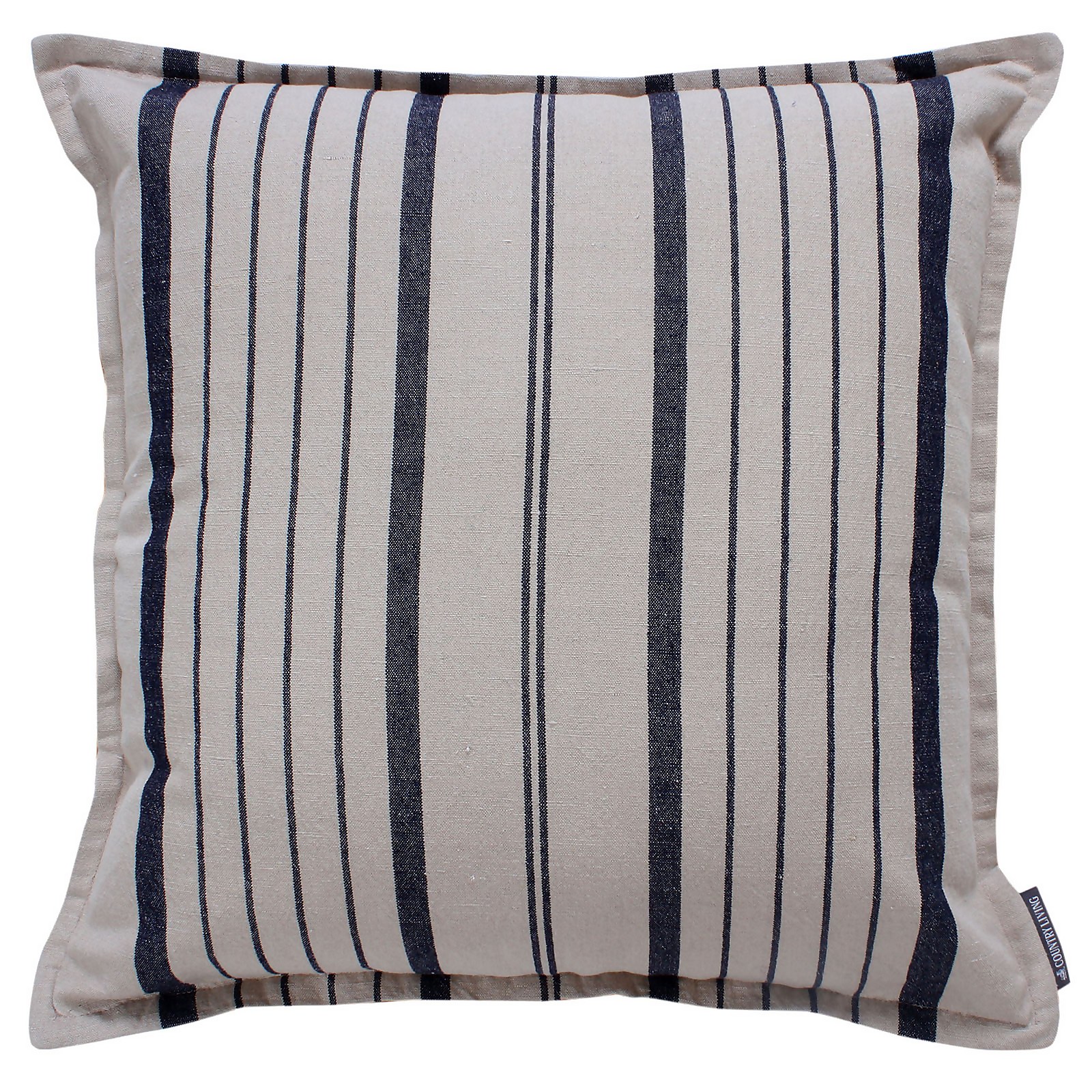 Photo of Country Living Croyde Stripe Cushion - Navy