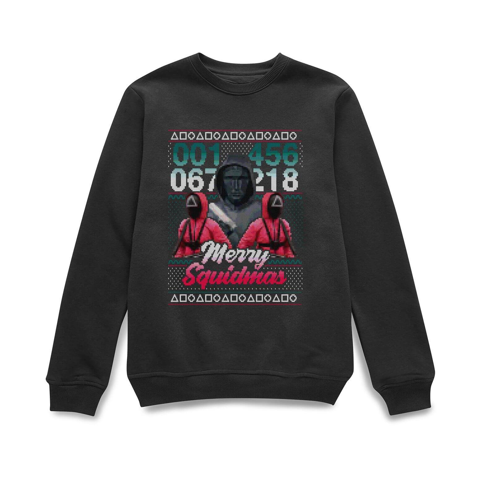 Squid Game Merry Squidmas Felpa Unisex - Nero - XXL - Nero