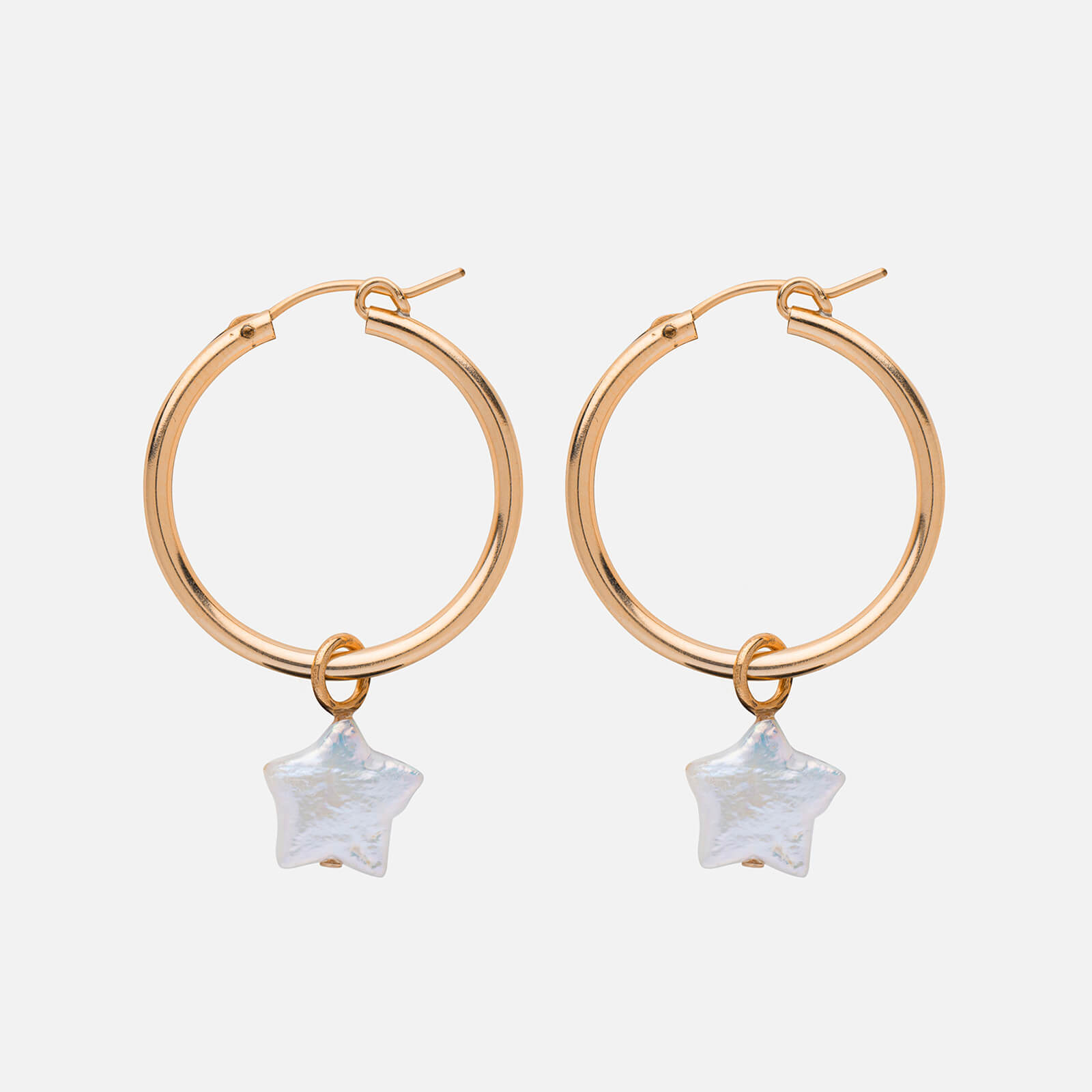 Kara Yoo Women's Anna Chubby Star Hoops 14-Karat - Gold