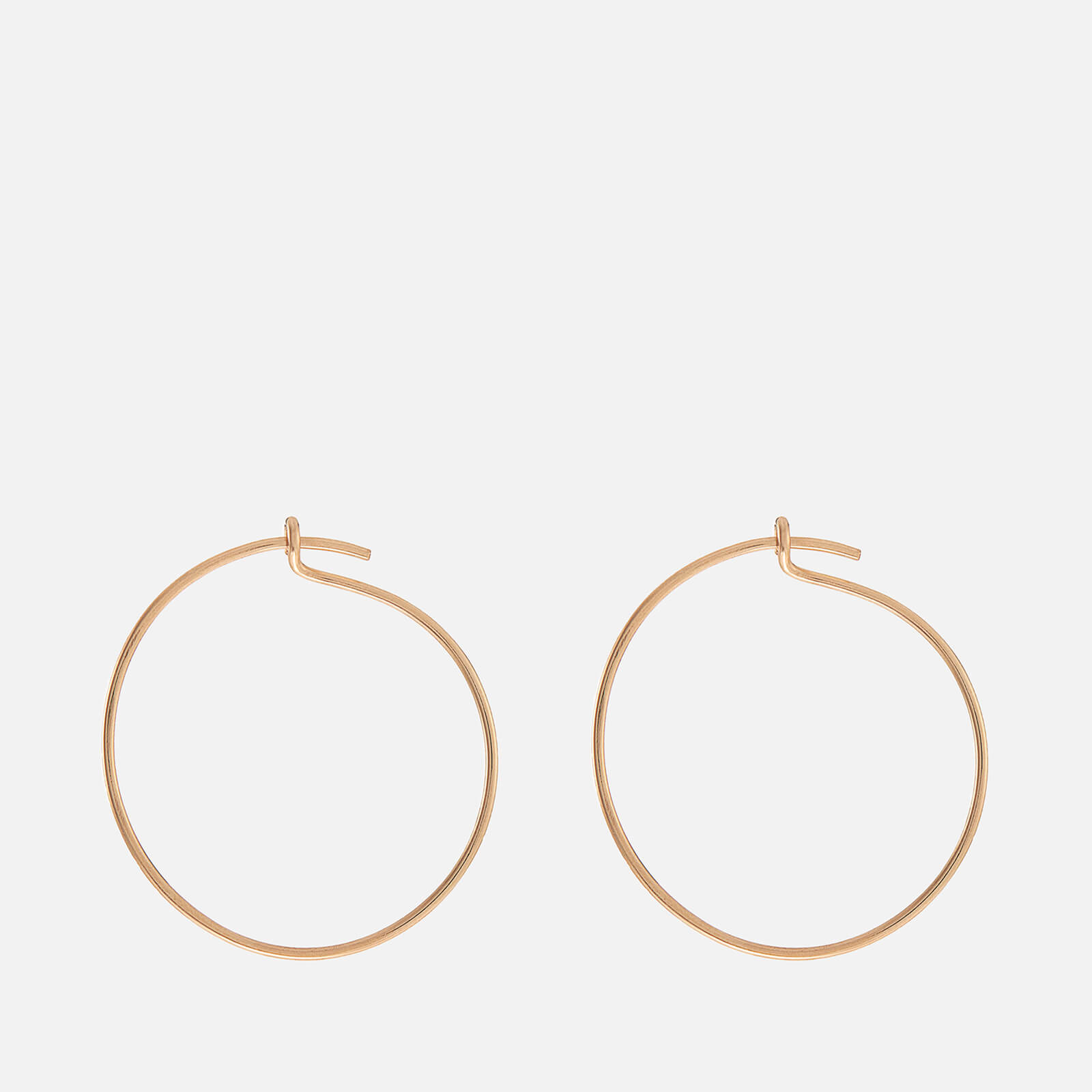 Kara Yoo Women's Pull-Me-Through Small Round Hoop - Gold