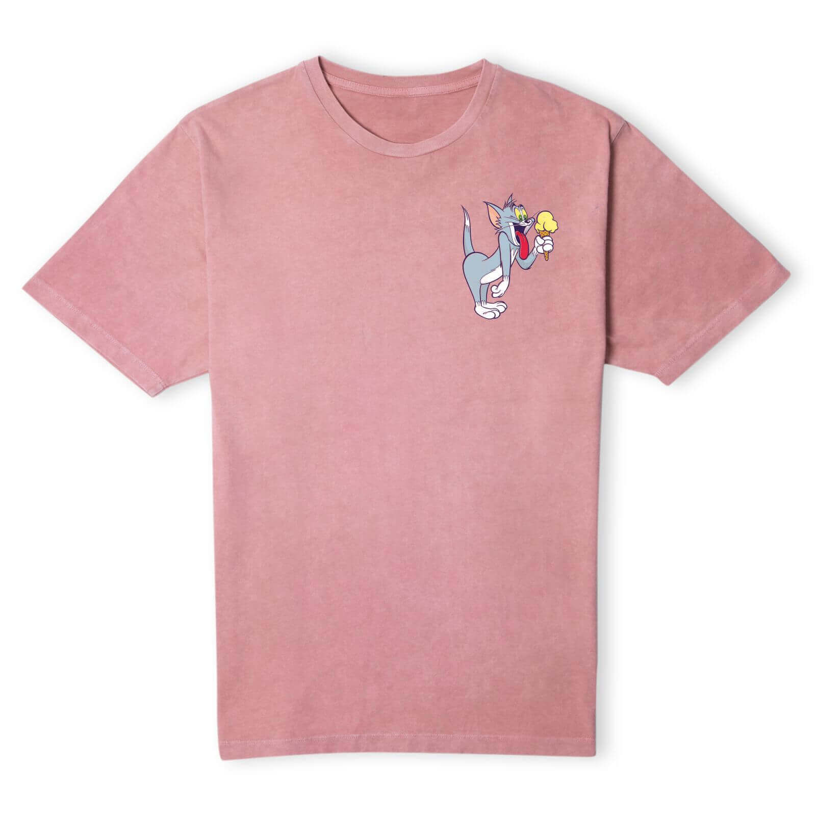 

Tom & Jerry Tom's Ice Cream Unisex T-Shirt - Pink Acid Wash - S - Pink Acid Wash