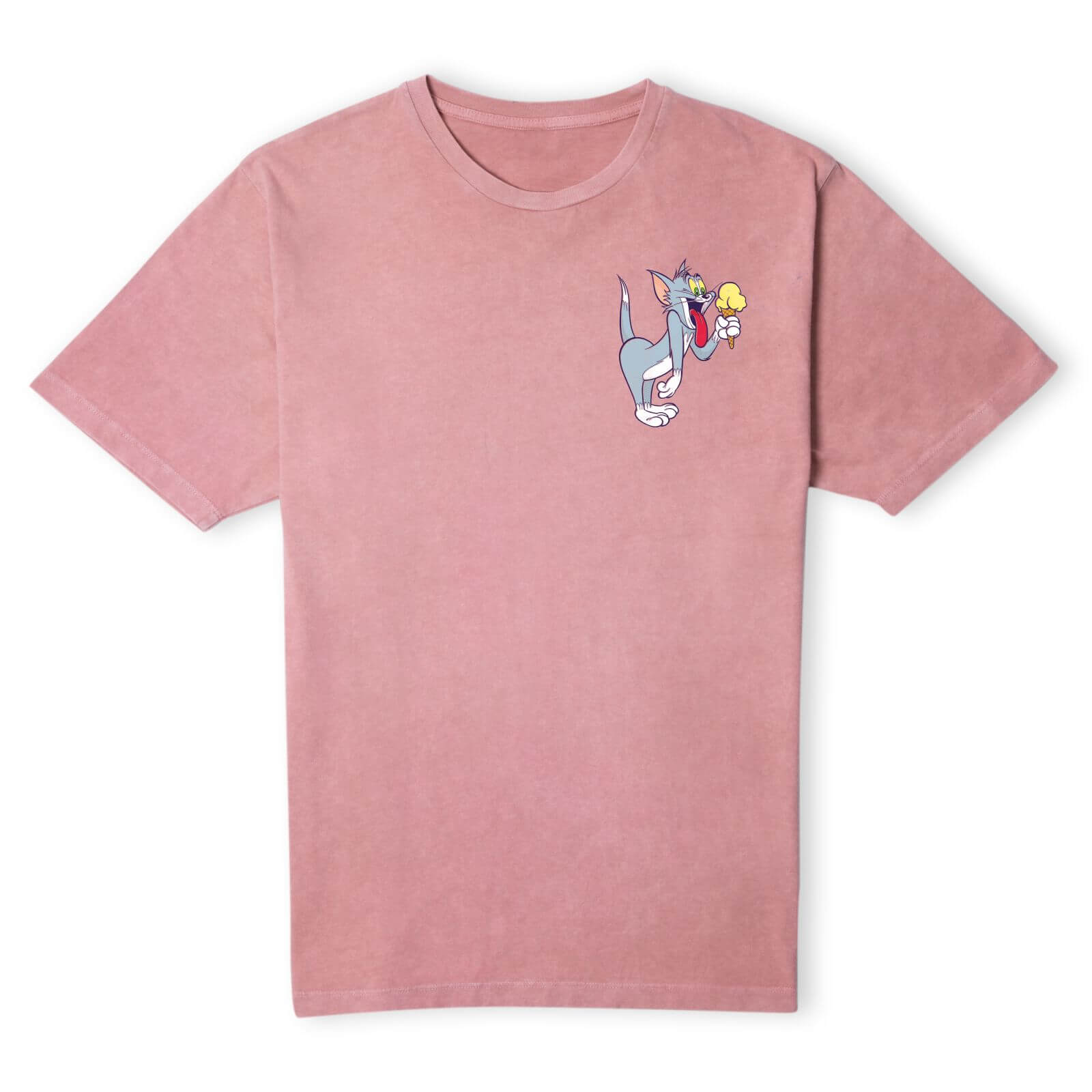 

Tom & Jerry Tom's Ice Cream Unisex T-Shirt - Pink Acid Wash - XL - Pink Acid Wash