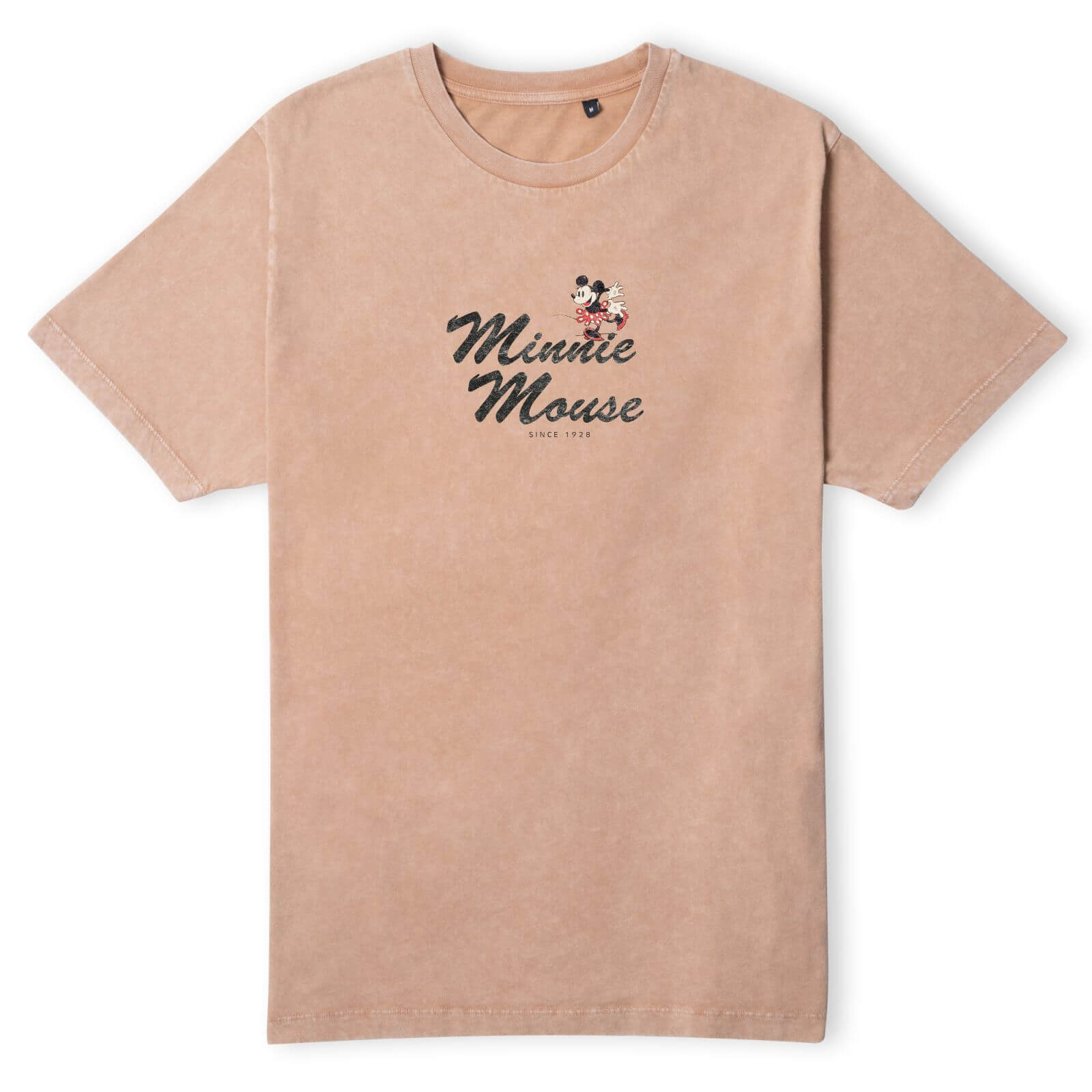 

Disney Minnie Mouse Unisex T-Shirt - Tan Acid Wash - S - Tan Acid Wash
