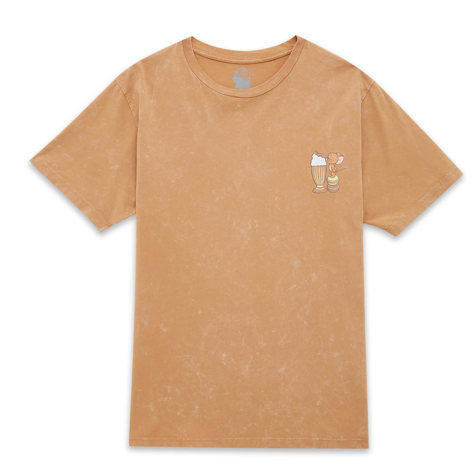 

Tom & Jerry Jerry's Ice Cream Unisex T-Shirt - Tan Acid Wash - XXL - Tan Acid Wash