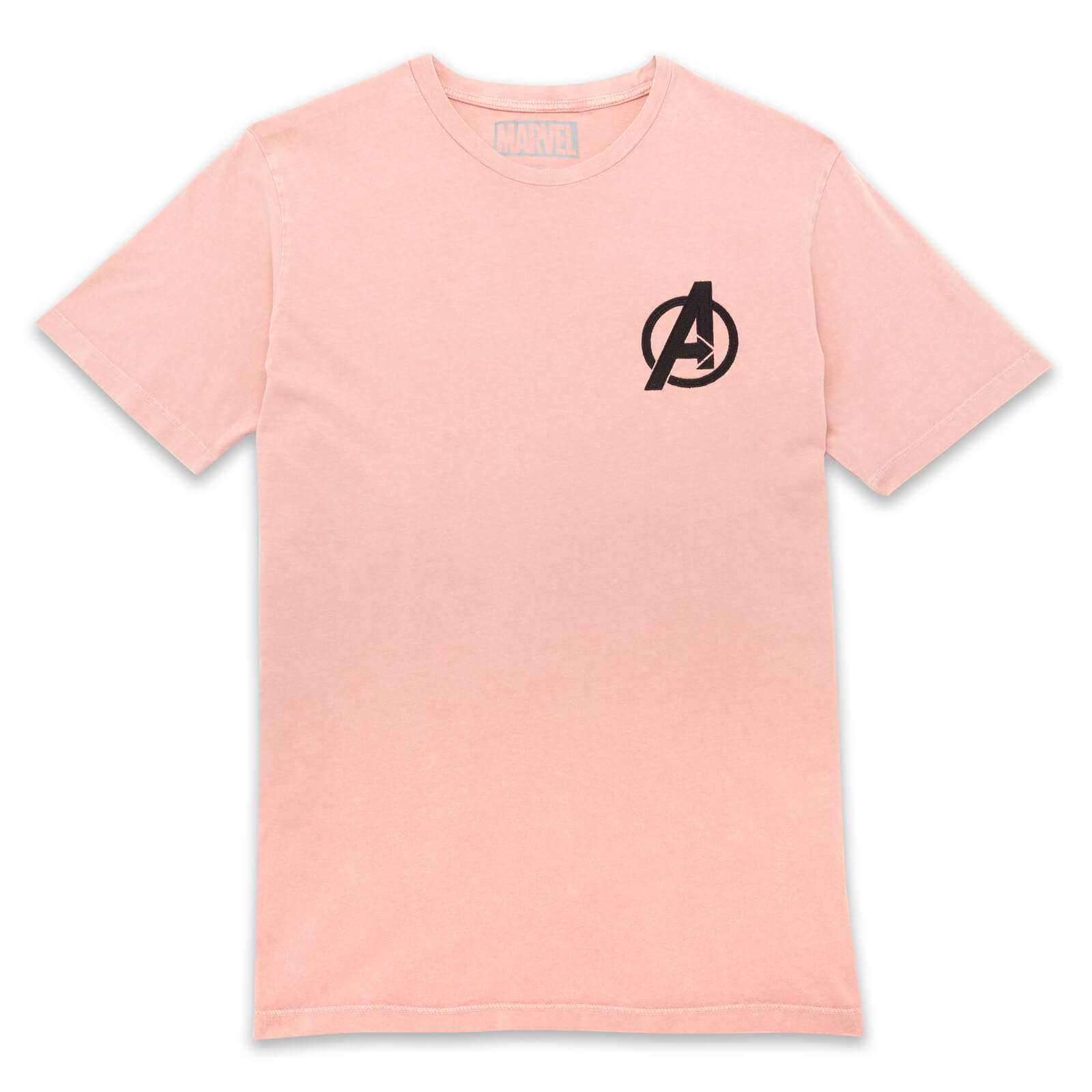 Avengers Logo Unisex T-Shirt - Pink Acid Wash - XS - Pink Acid Wash