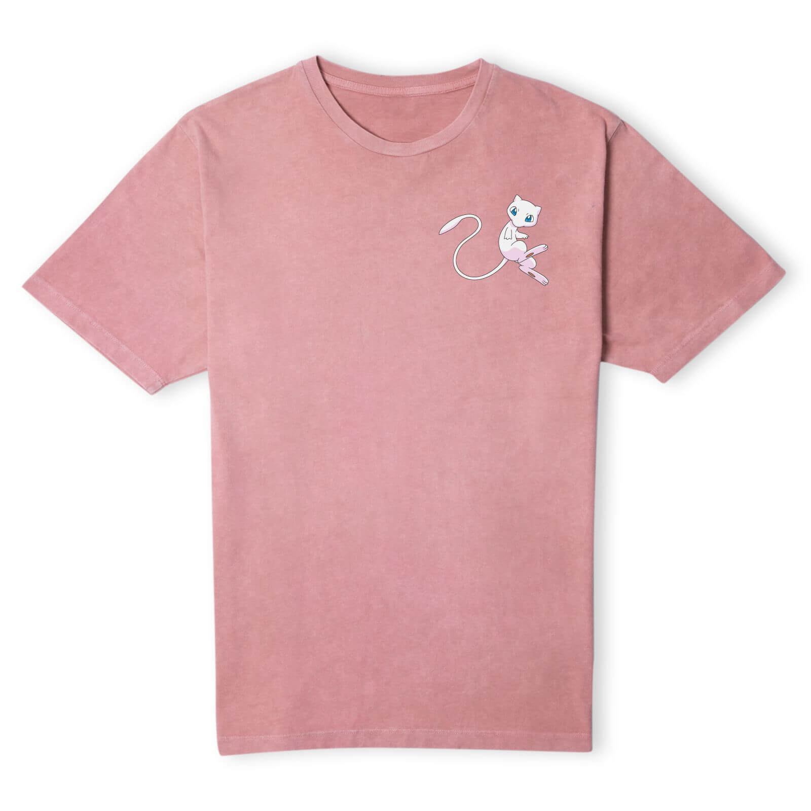 pokmon mew unisex t-shirt - pink acid wash - m - pink acid wash